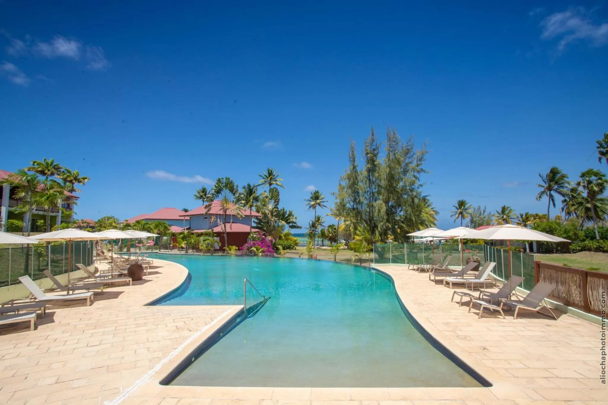 Swimming pool in Les Villas du Lagon