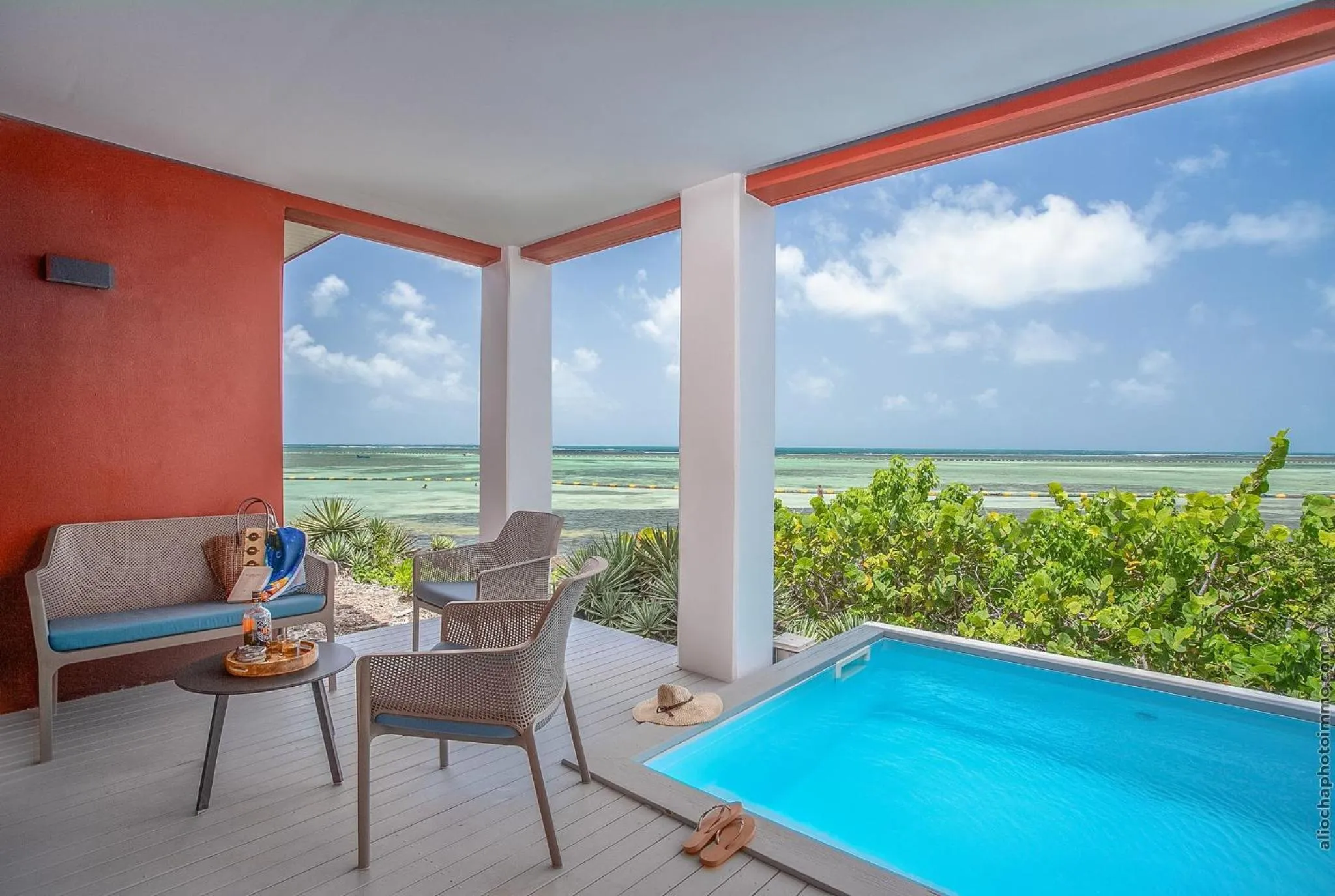 Patio in Les Villas du Lagon