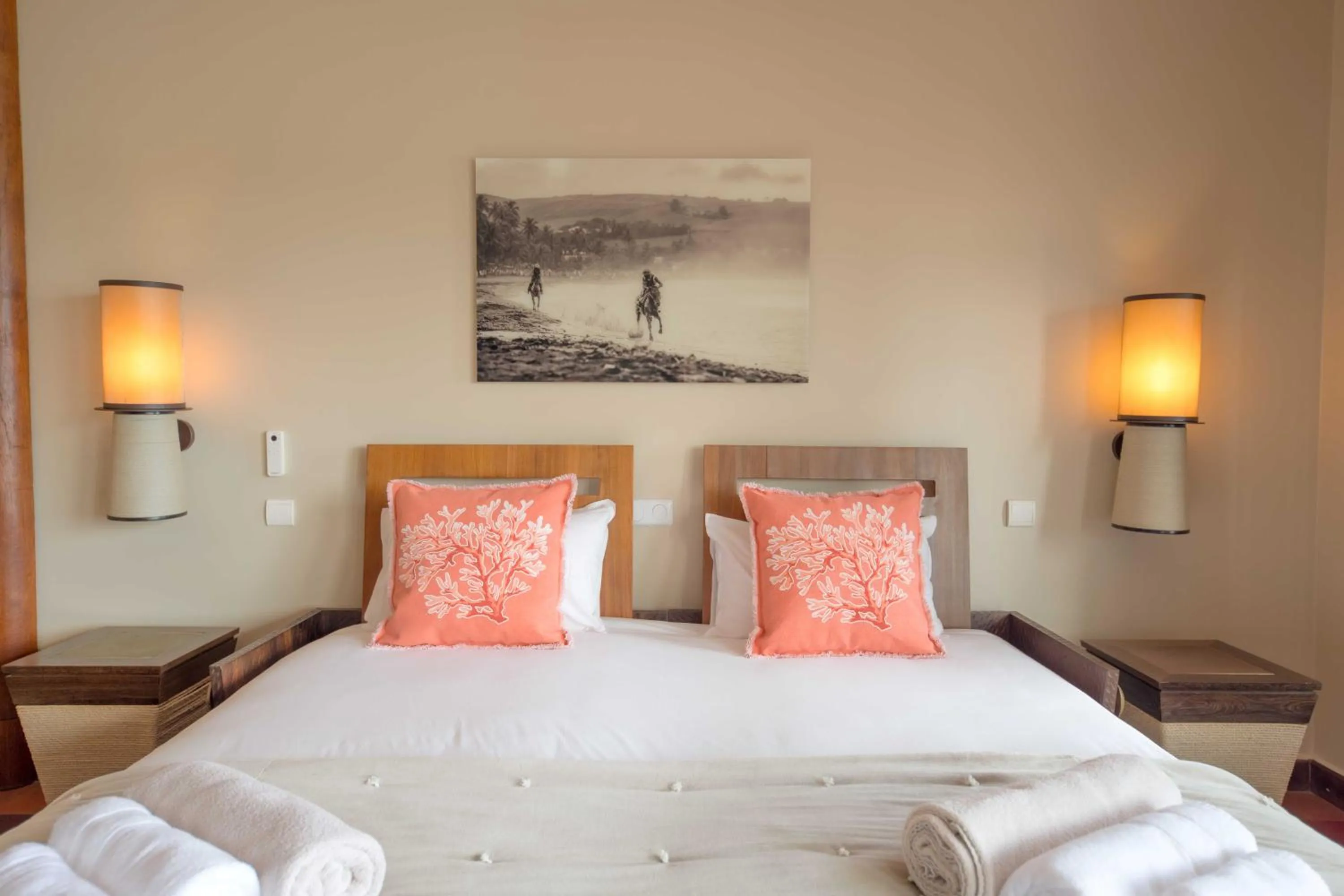 Bed in Les Villas du Lagon