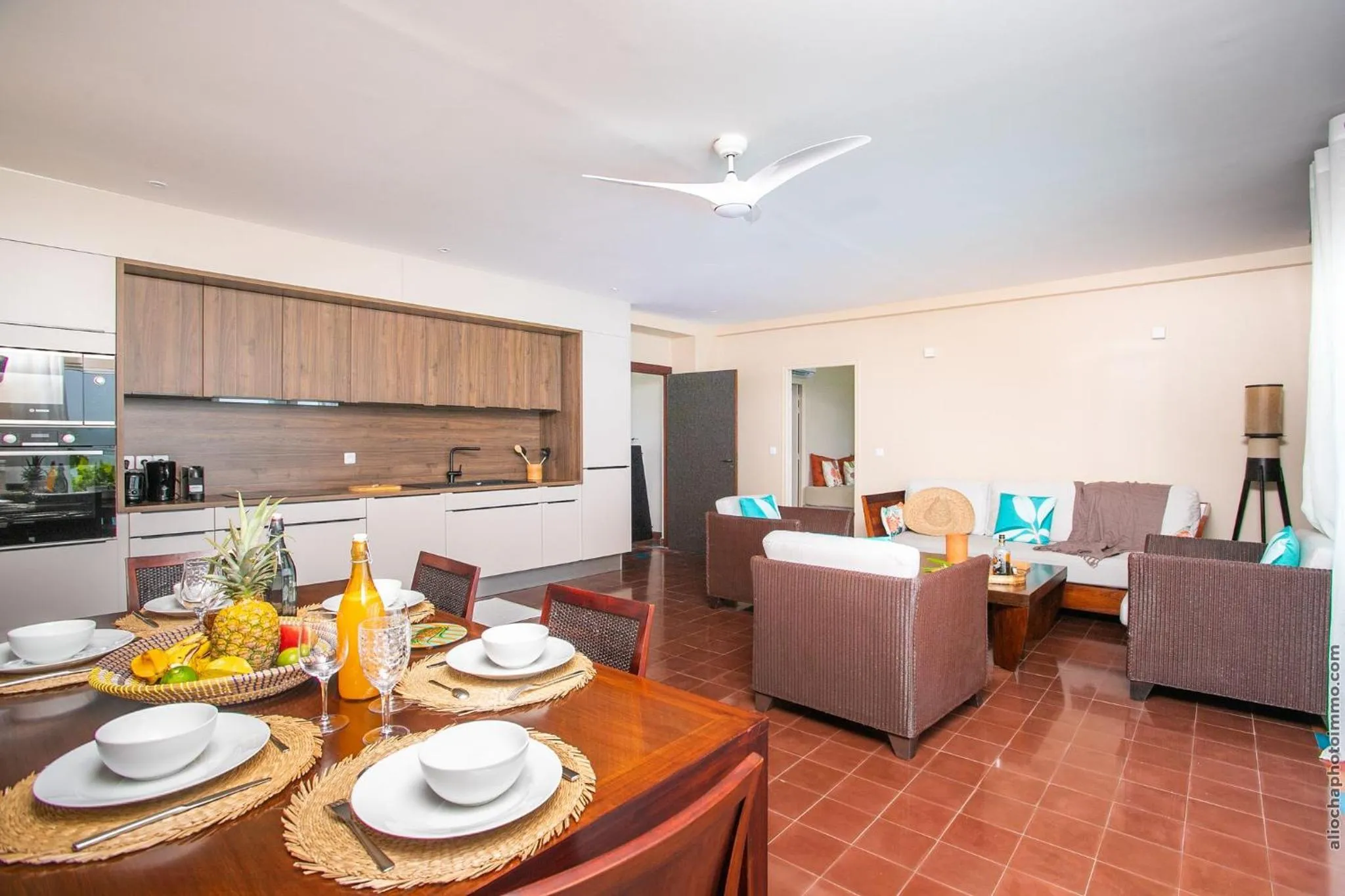 Living room in Les Villas du Lagon