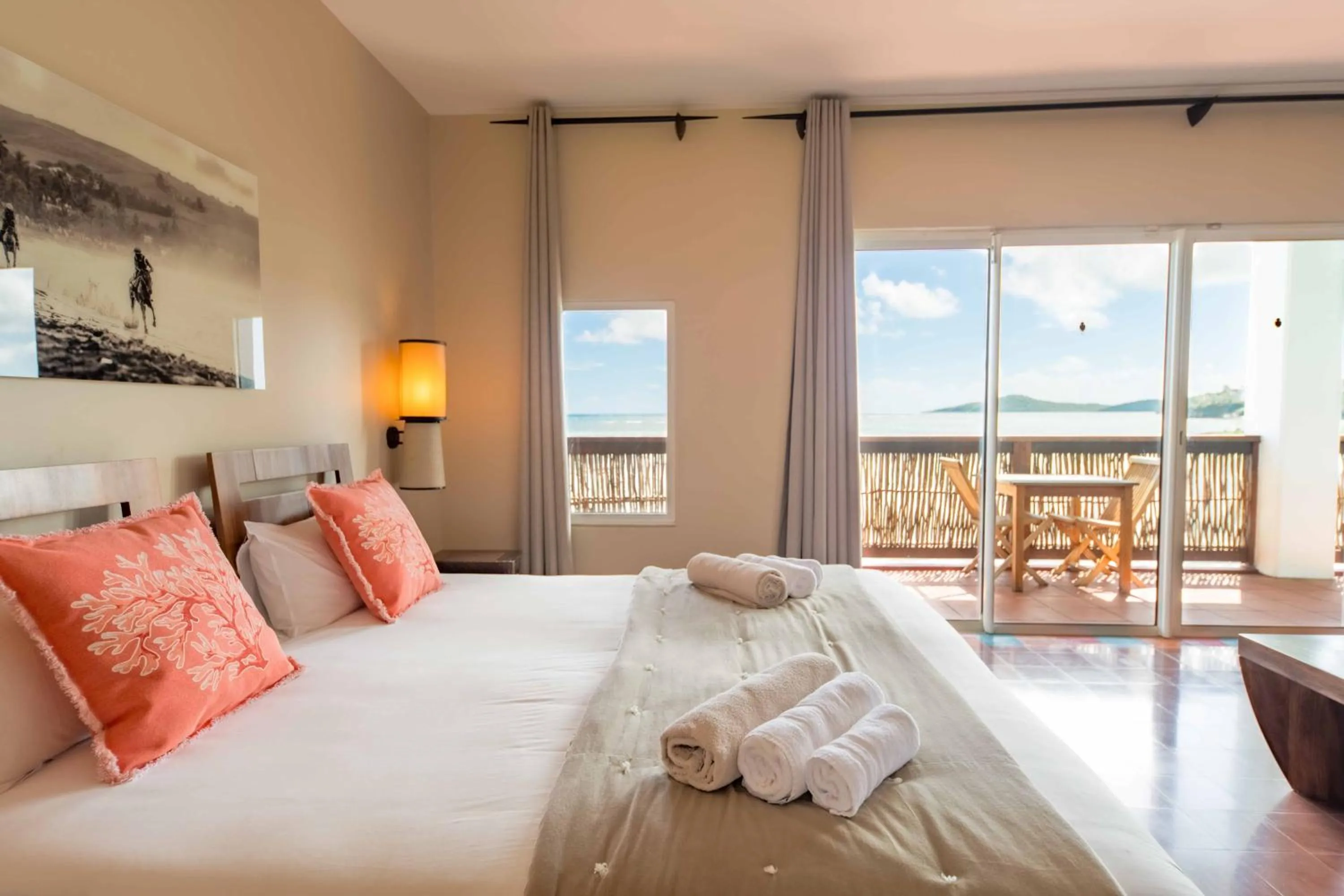 Bed in Les Villas du Lagon