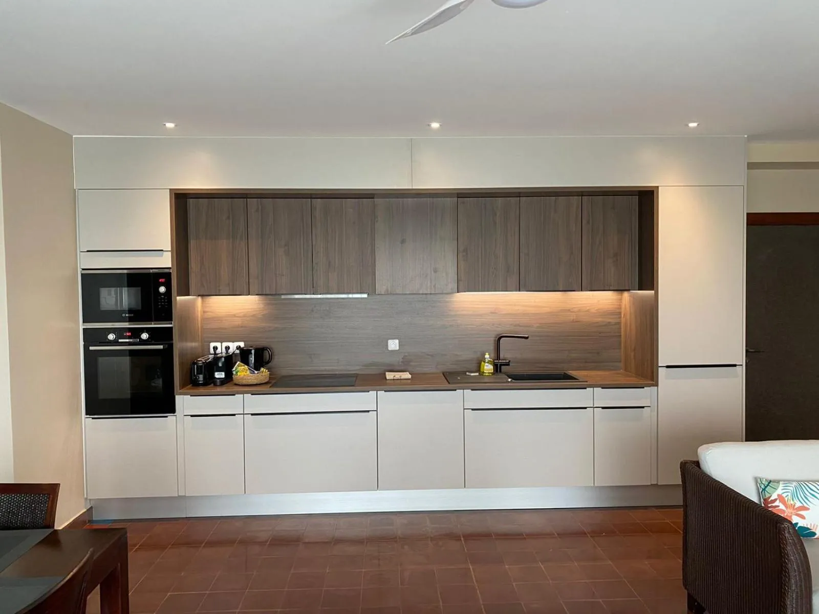 kitchen in Les Villas du Lagon
