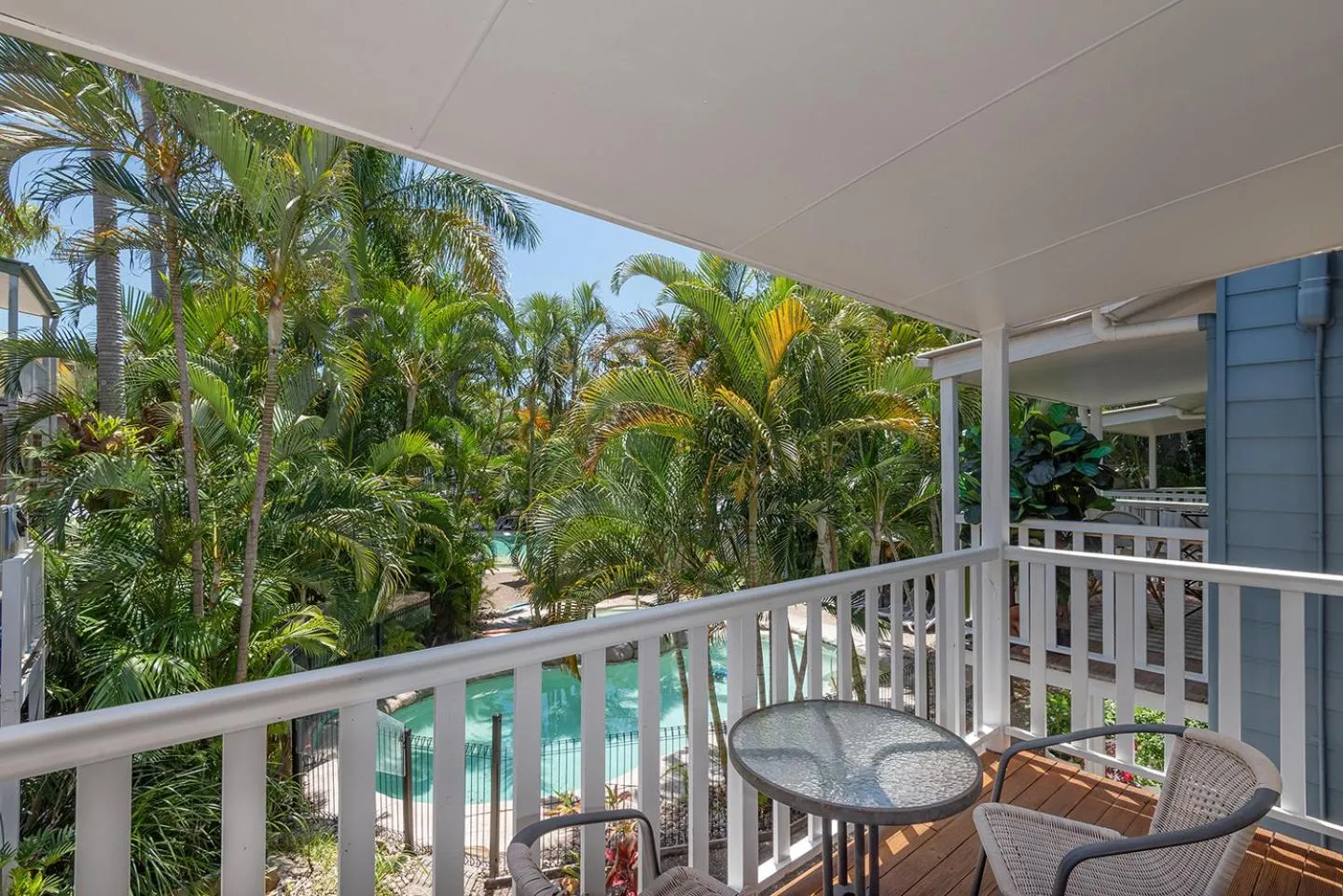 Pool view in Sandy Beach Resort