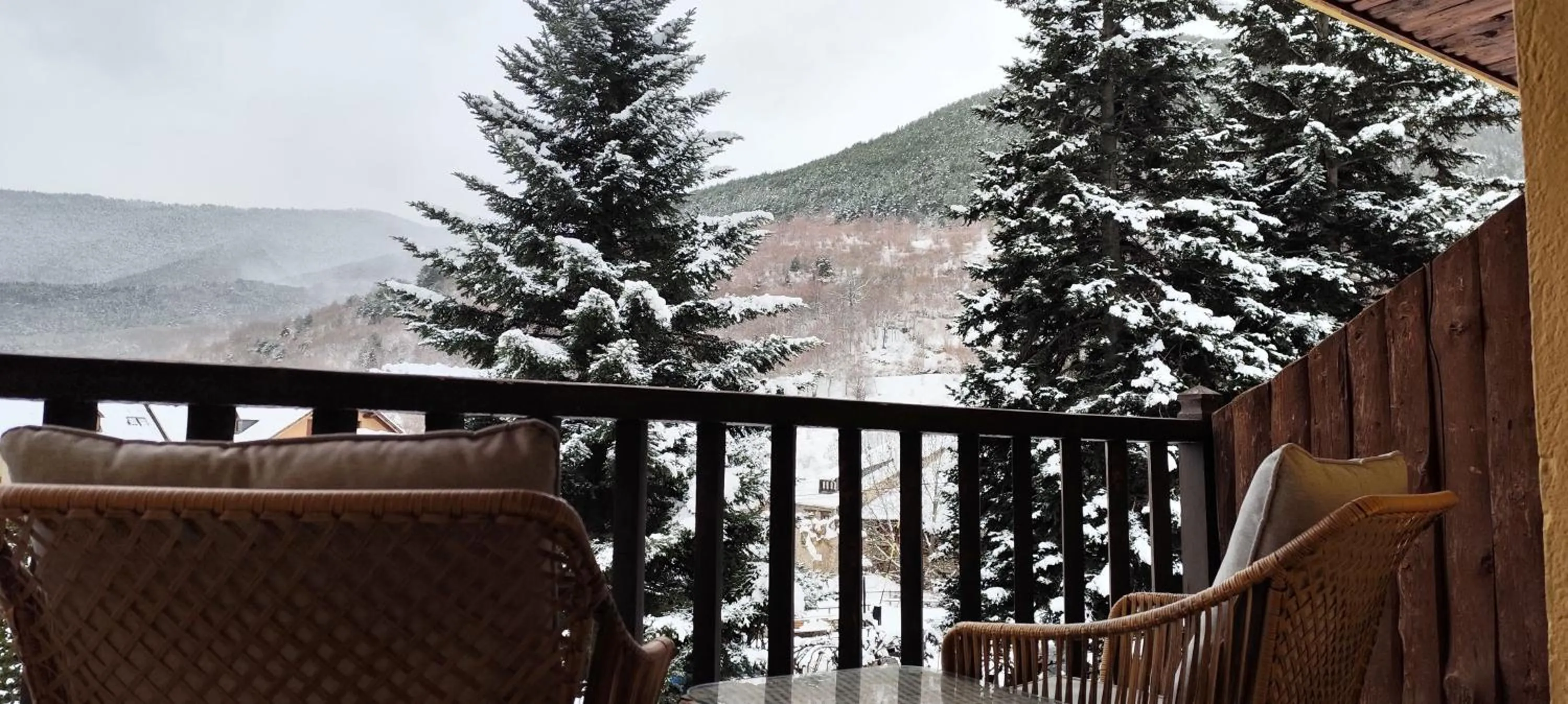 Garden view in Hotel Saurat