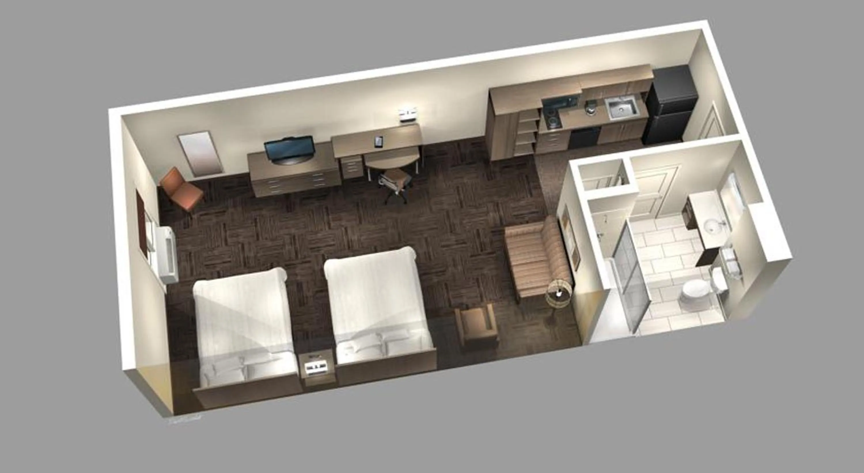 Floor plan in Extended Stay America Suites - Rock Hill