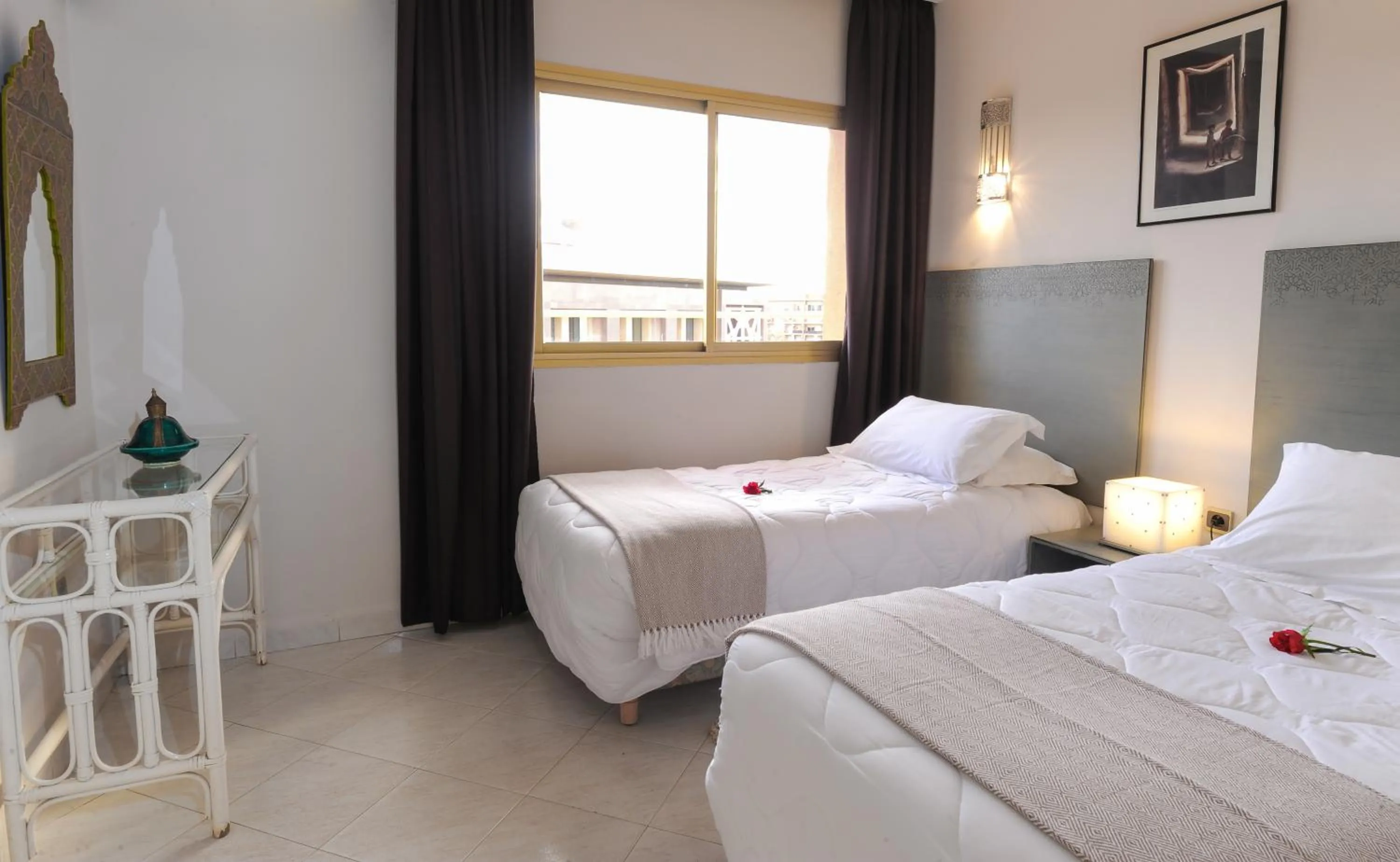 Decorative detail, Bed in Appart-Hotel Amina Resort & Spa