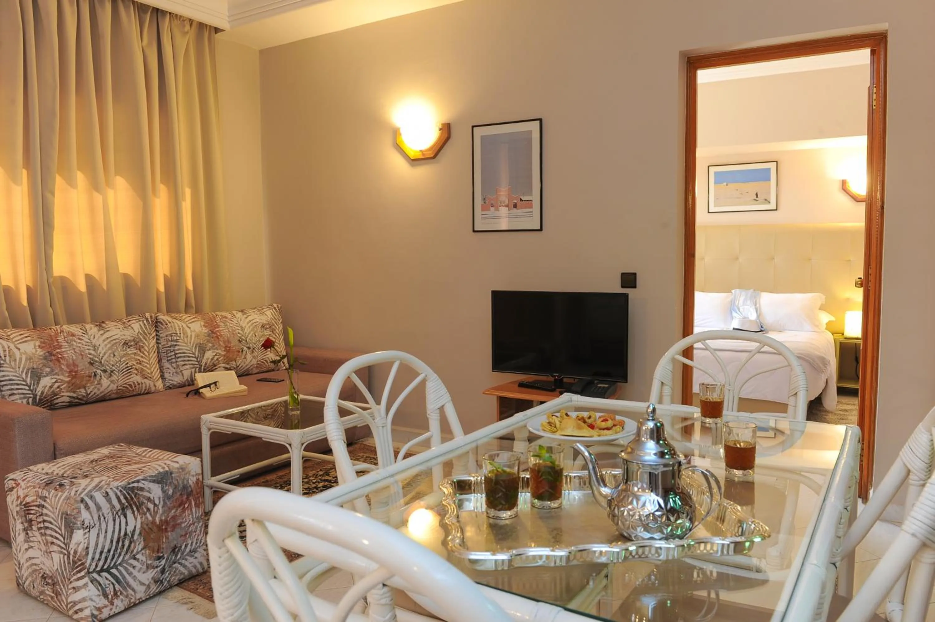 Living room in Appart-Hotel Amina Resort & Spa