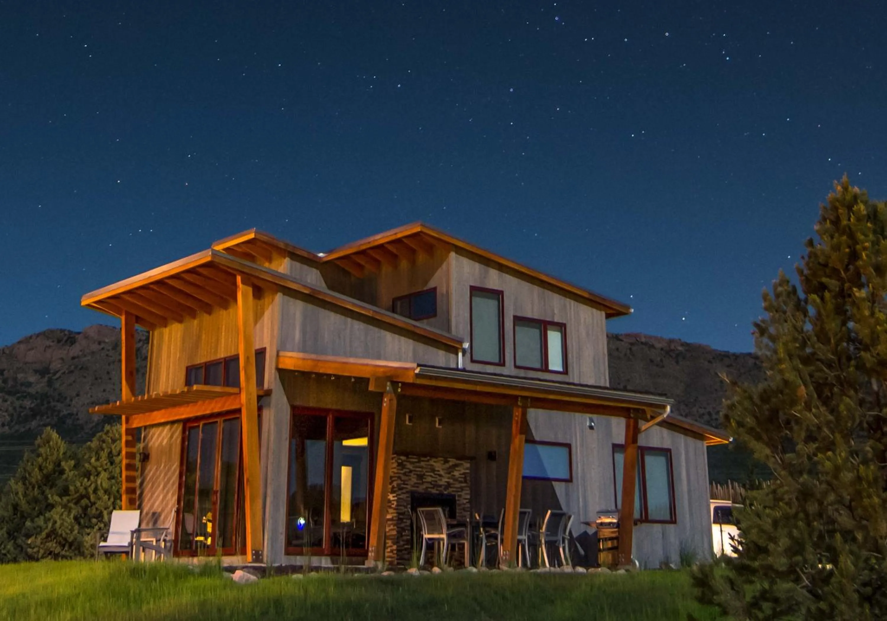 Patio in Royal Gorge Cabins