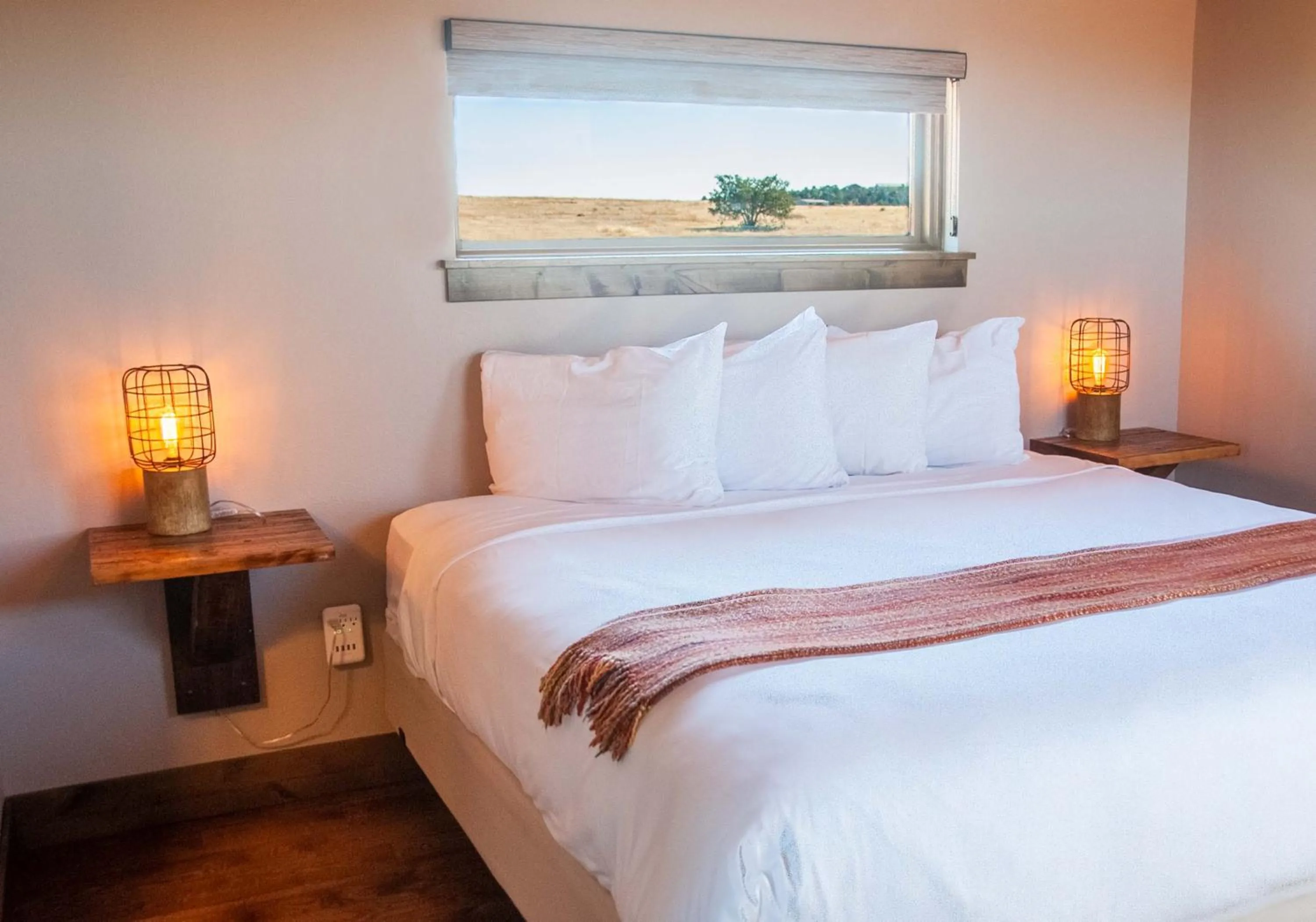 Bed in Royal Gorge Cabins