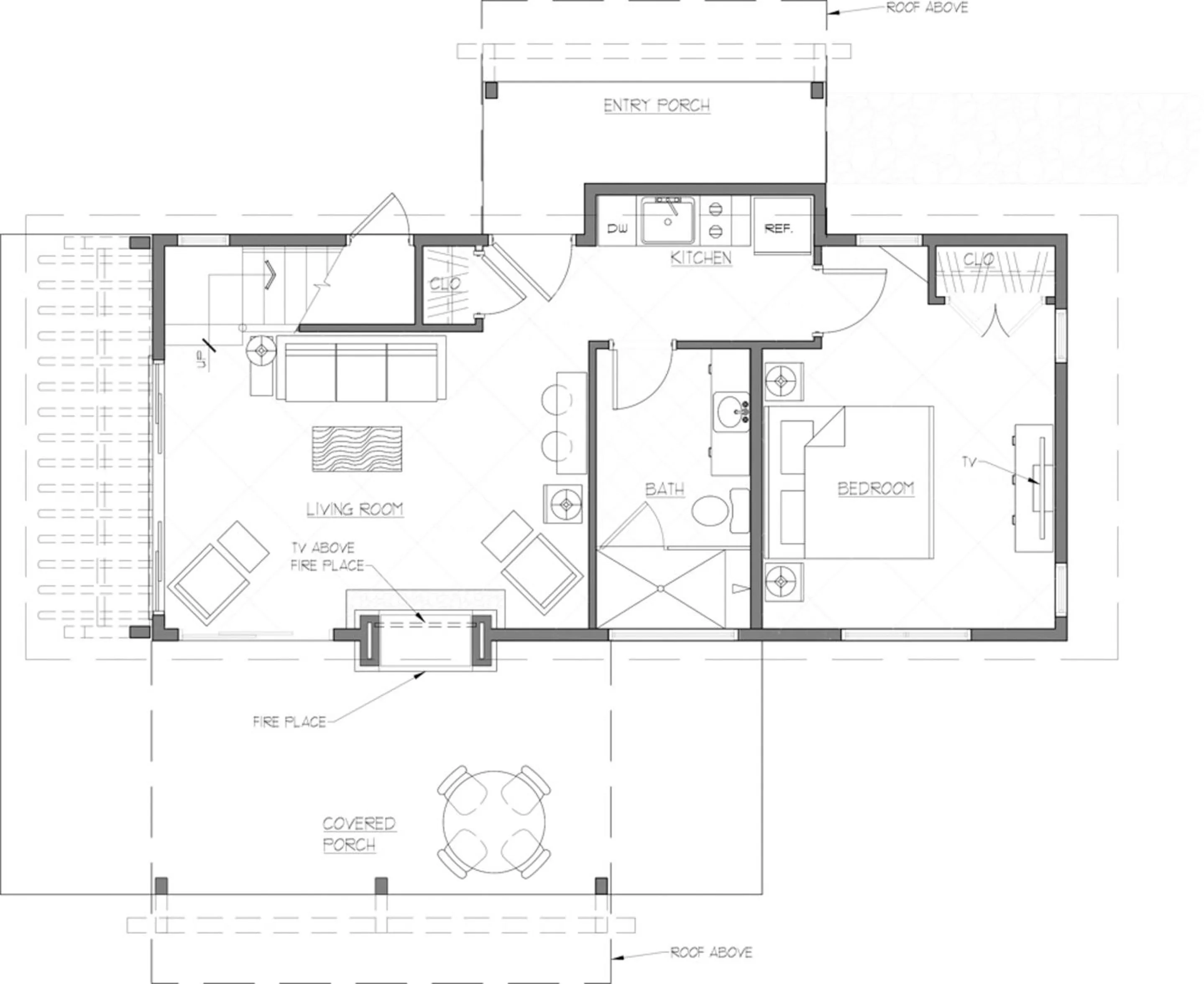 Floor plan in Royal Gorge Cabins