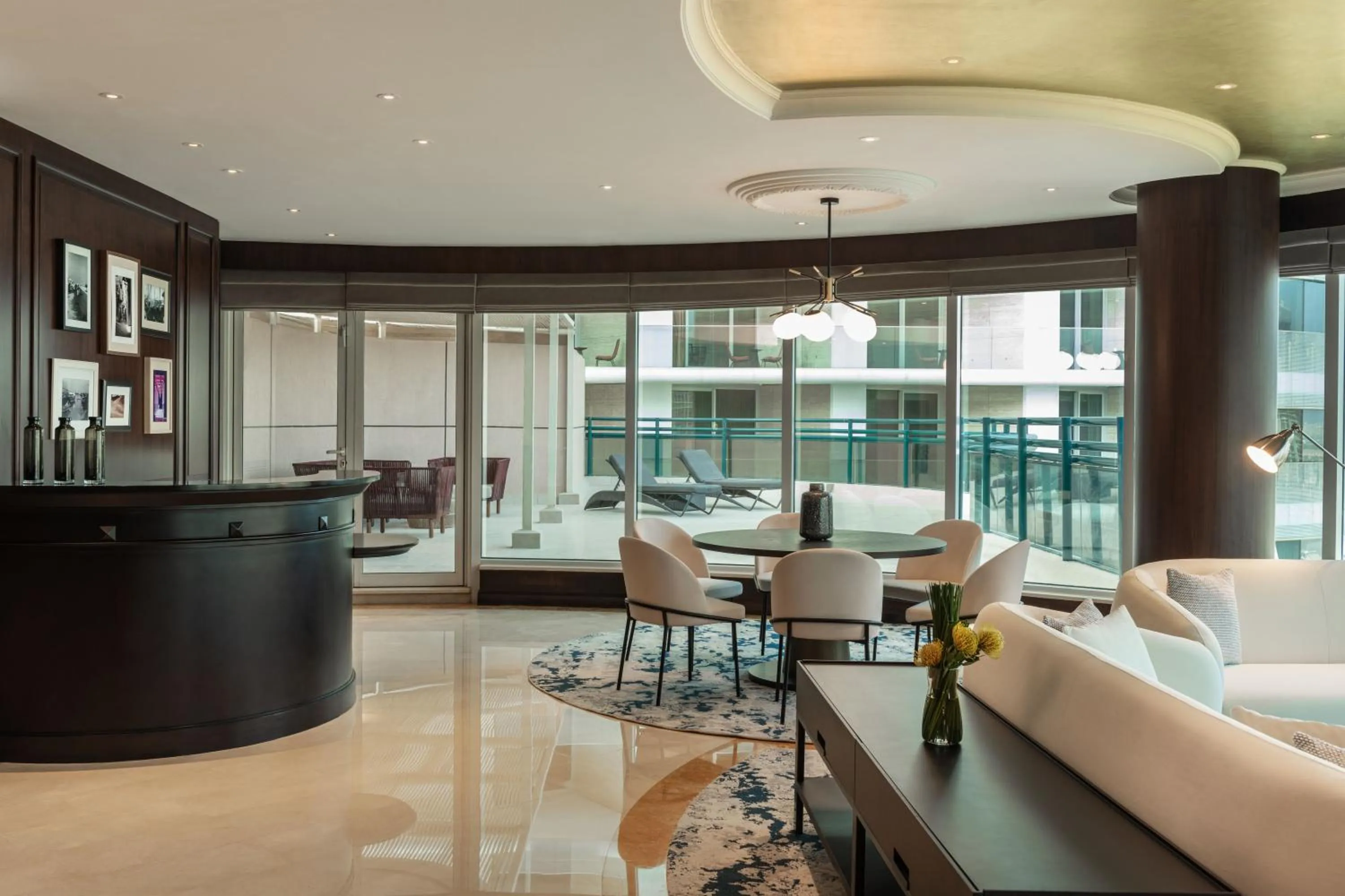 Balcony/Terrace in Le Meridien Mina Seyahi Beach Resort & Waterpark