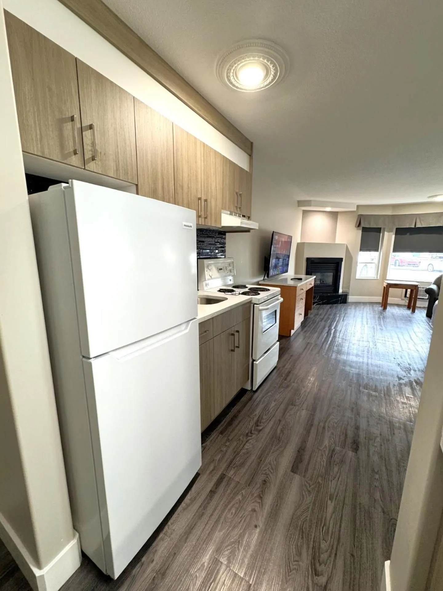 Kitchen or kitchenette in Western Budget Motel #1 Leduc/Nisku