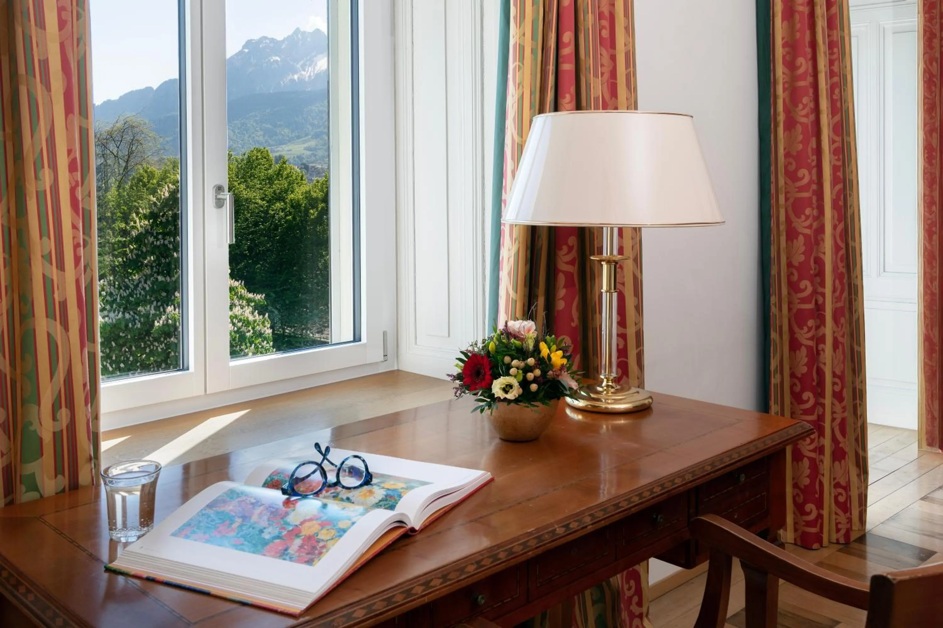 Mountain view in Grand Hotel Europe