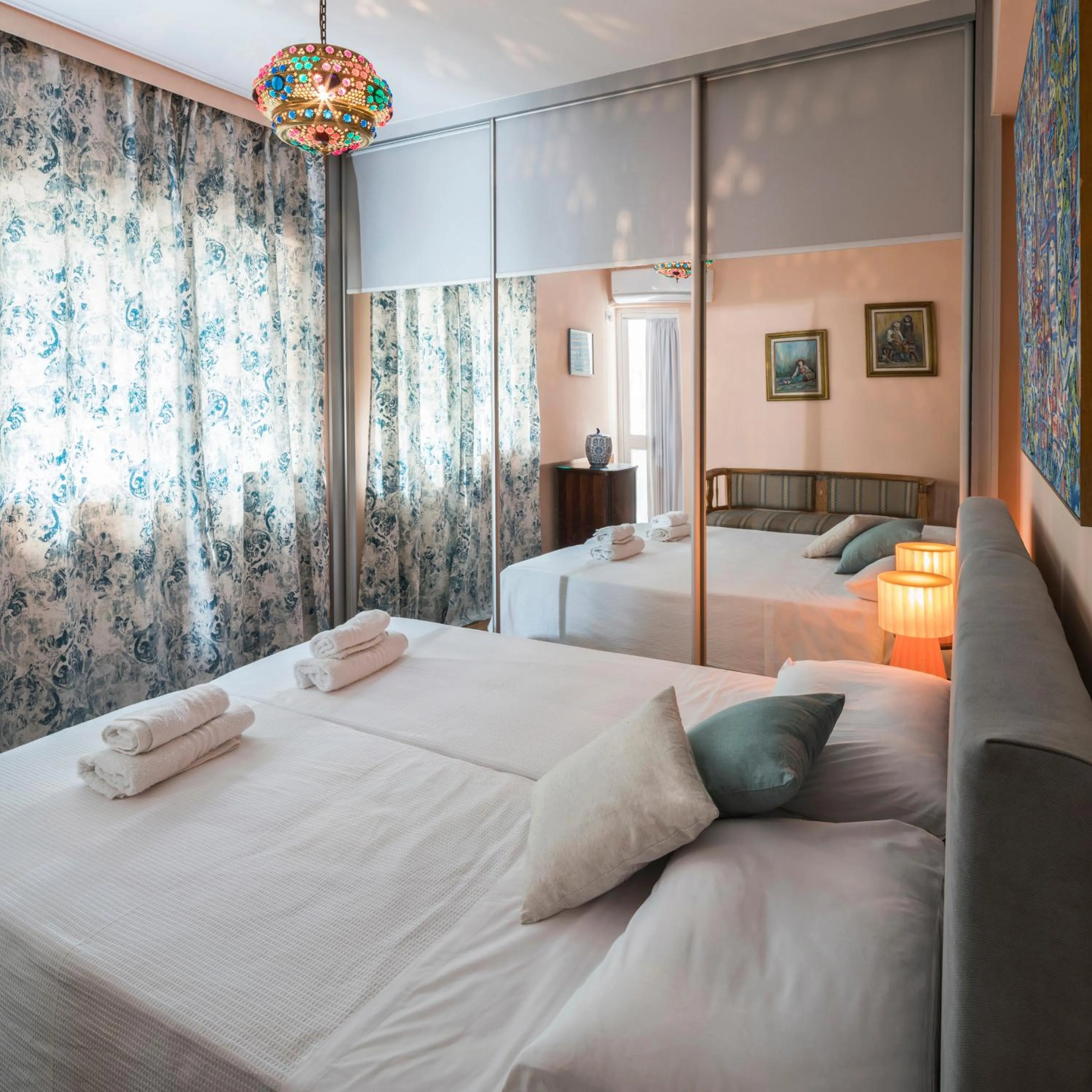 Bedroom, Bed in Unique Flat with Sea View at Edem Beach - A Seafront Property by Athenian Homes