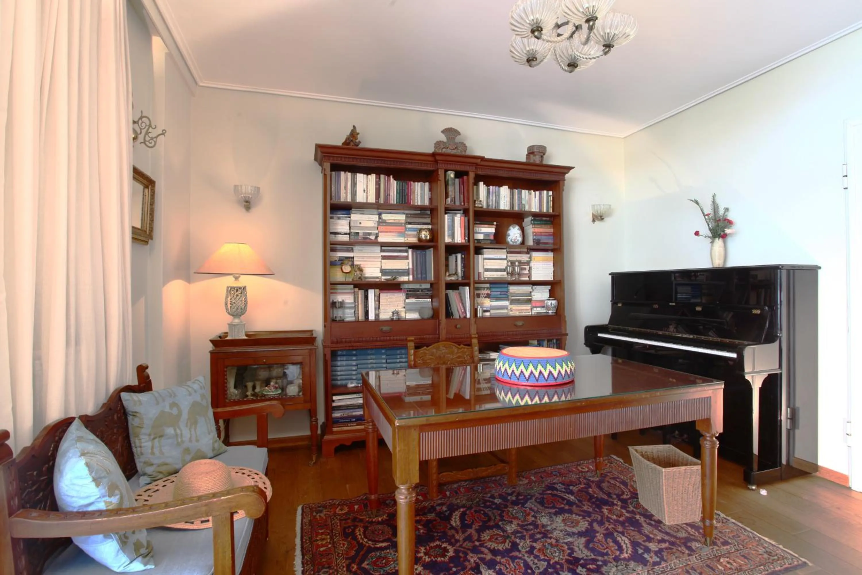 Library in Unique Flat with Sea View at Edem Beach - A Seafront Property by Athenian Homes