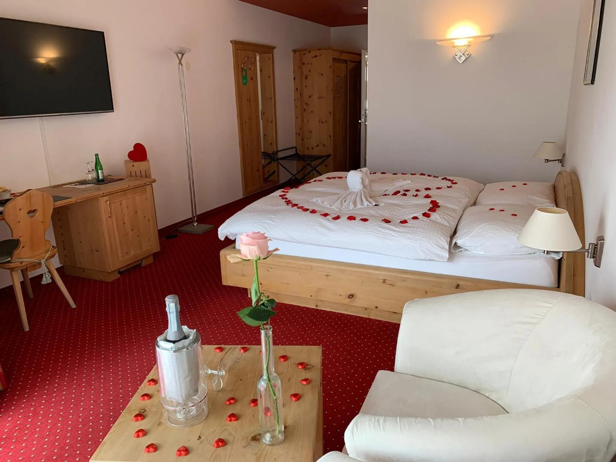 Bed in Wellnesshotel Liun