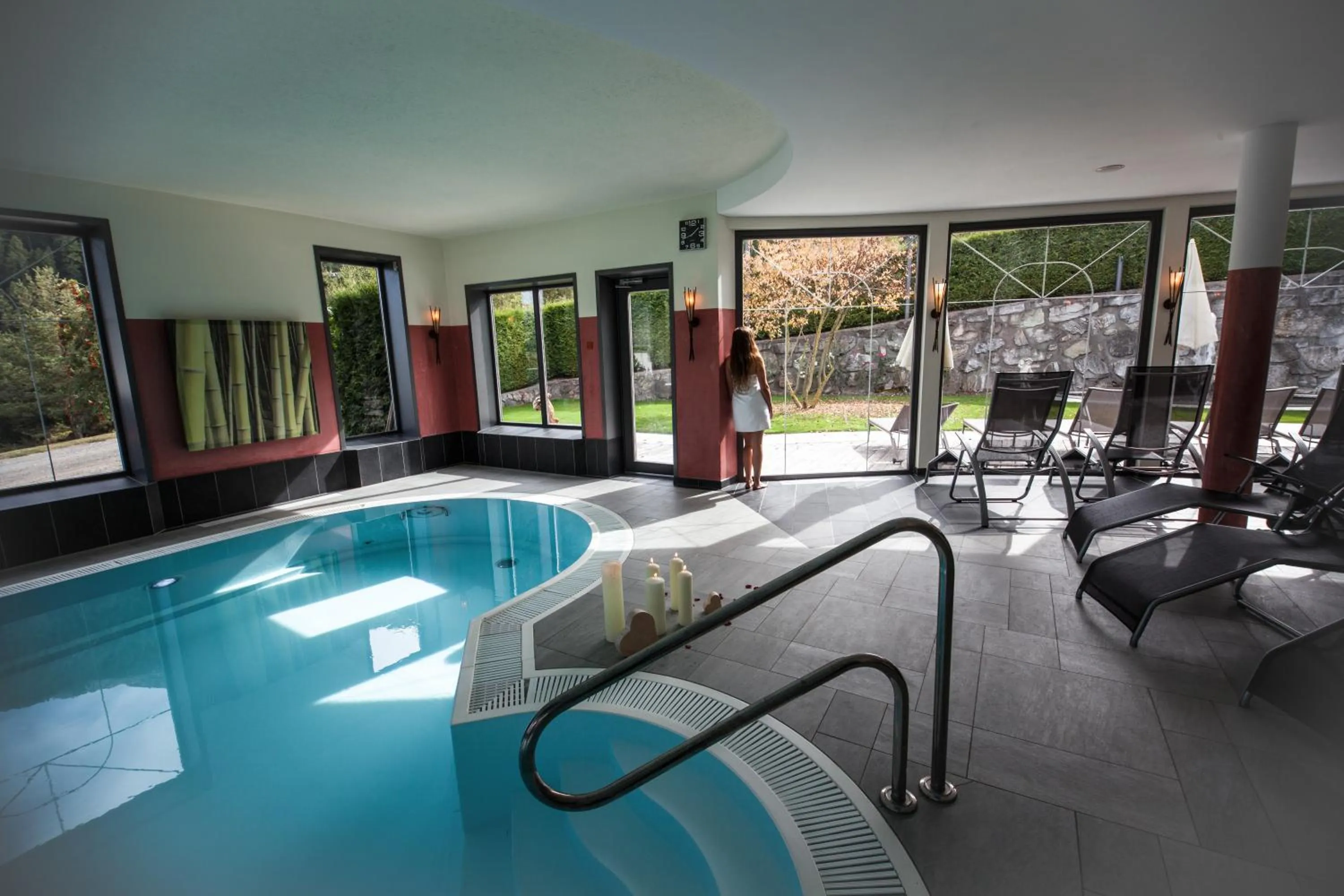 Swimming pool in Wellnesshotel Liun