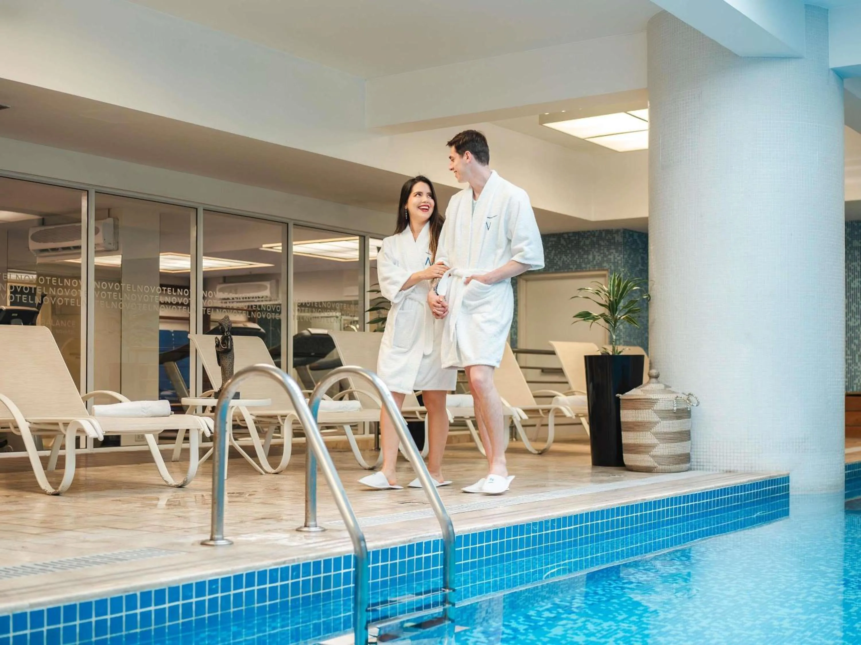 Pool view in Novotel Lima San Isidro