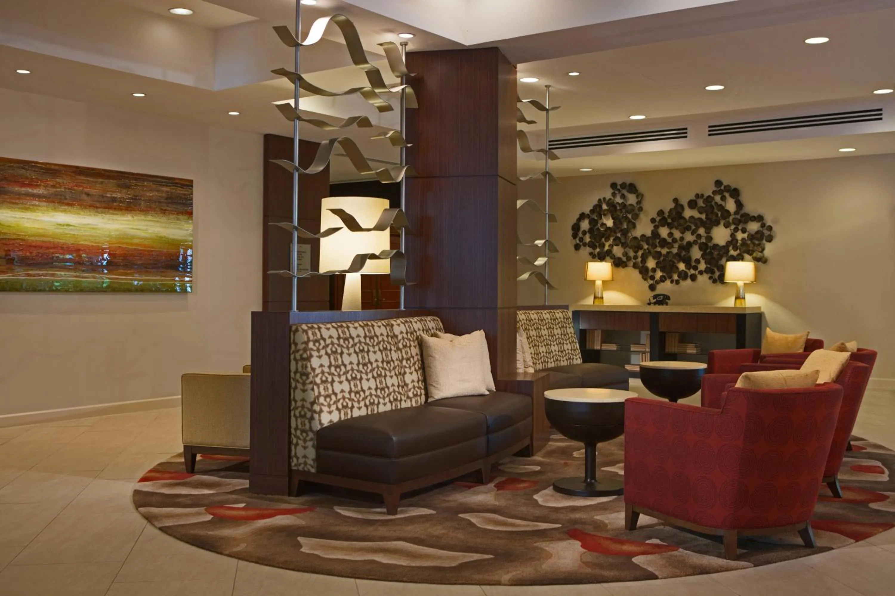 Lobby or reception in Gaithersburg Marriott Washingtonian Center