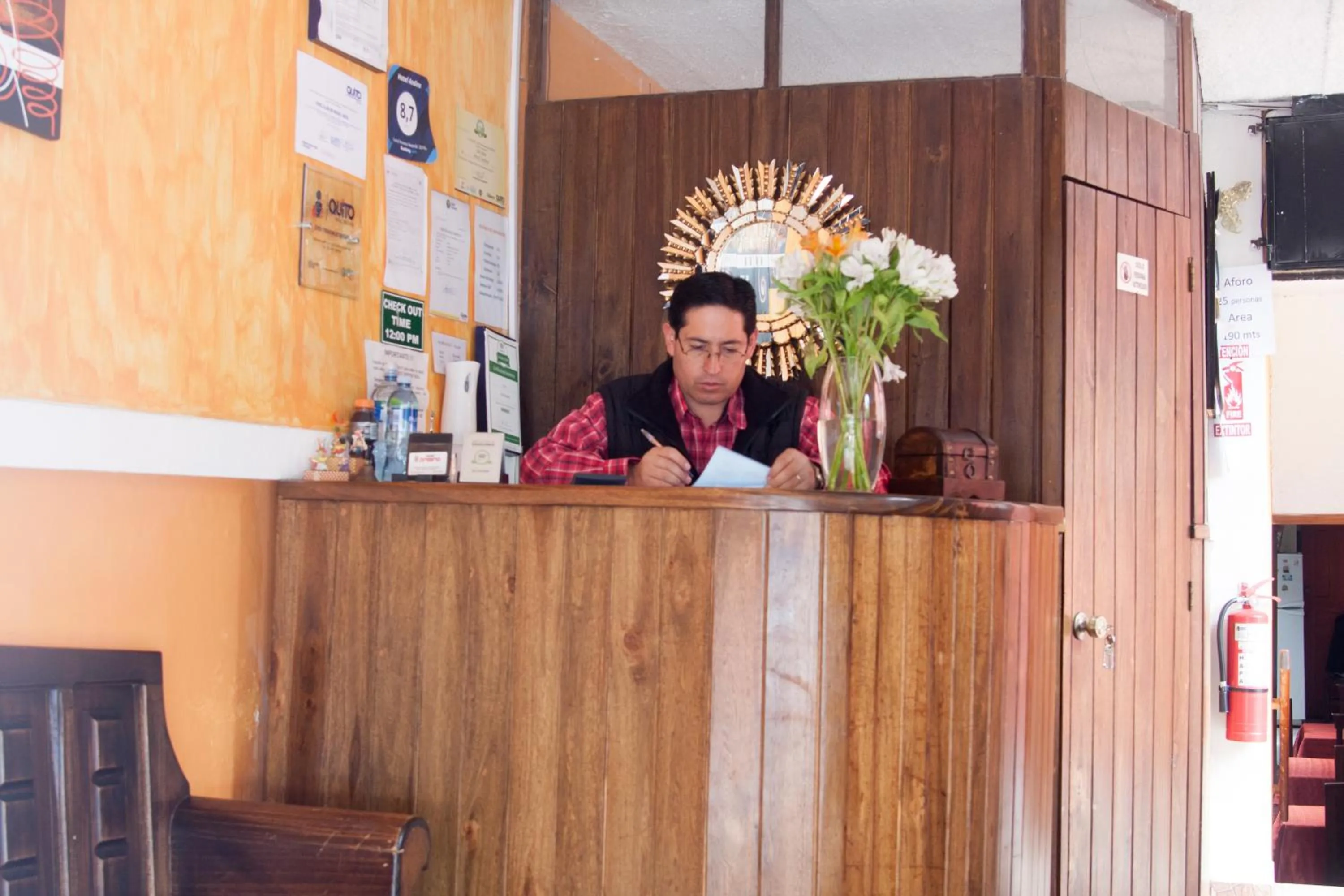 Lobby or reception in Hotel Andino