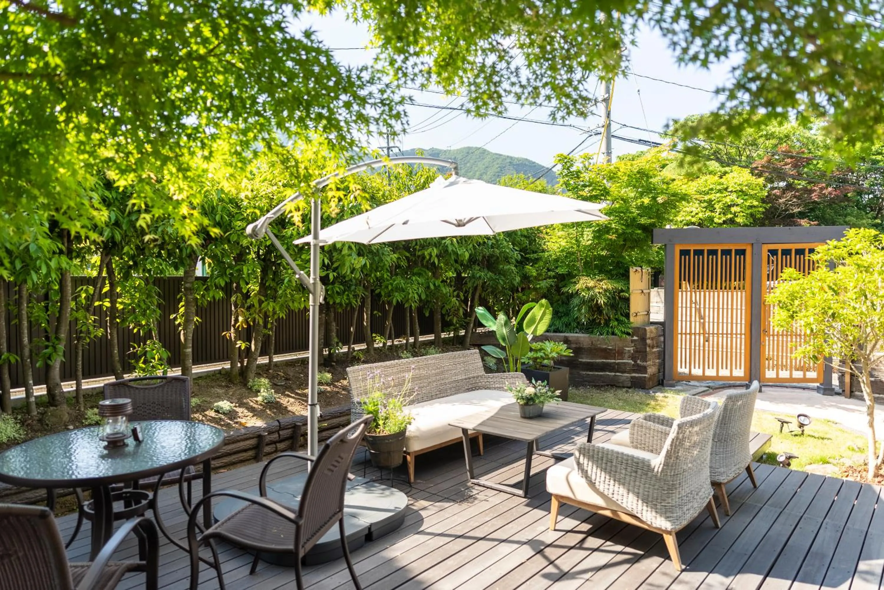 Balcony/Terrace in ETAVIA Yufuin Kinrinko