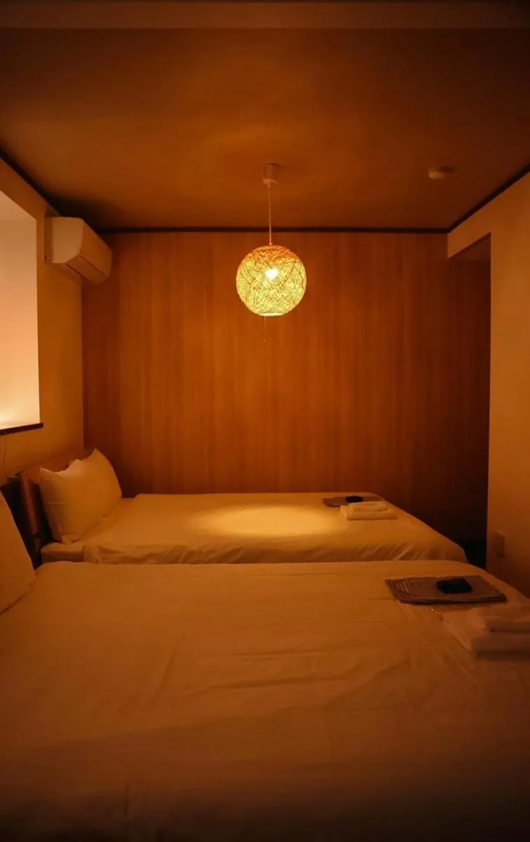 Photo of the whole room, Bed in ETAVIA Yufuin Kinrinko