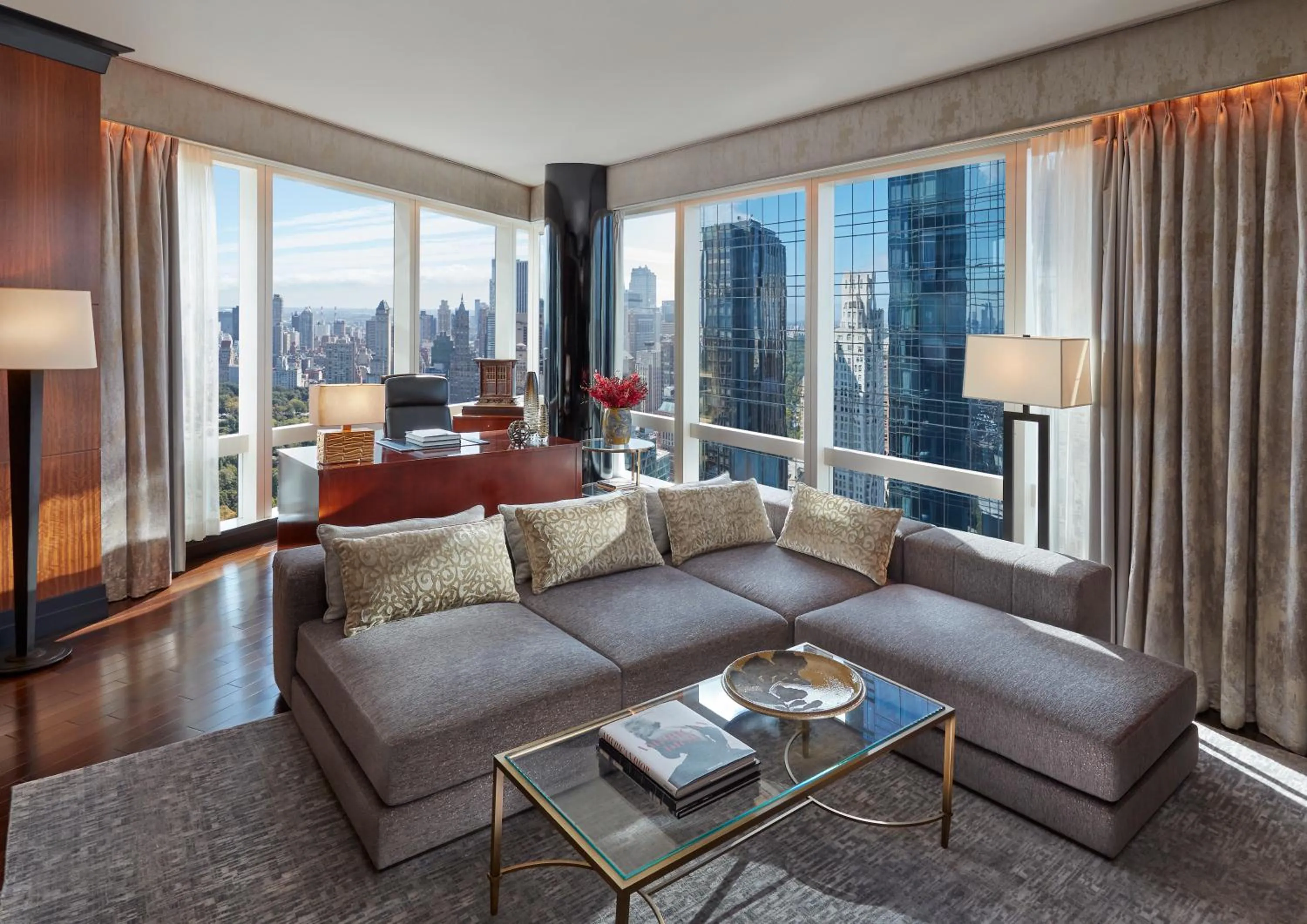 Living room in Mandarin Oriental, New York