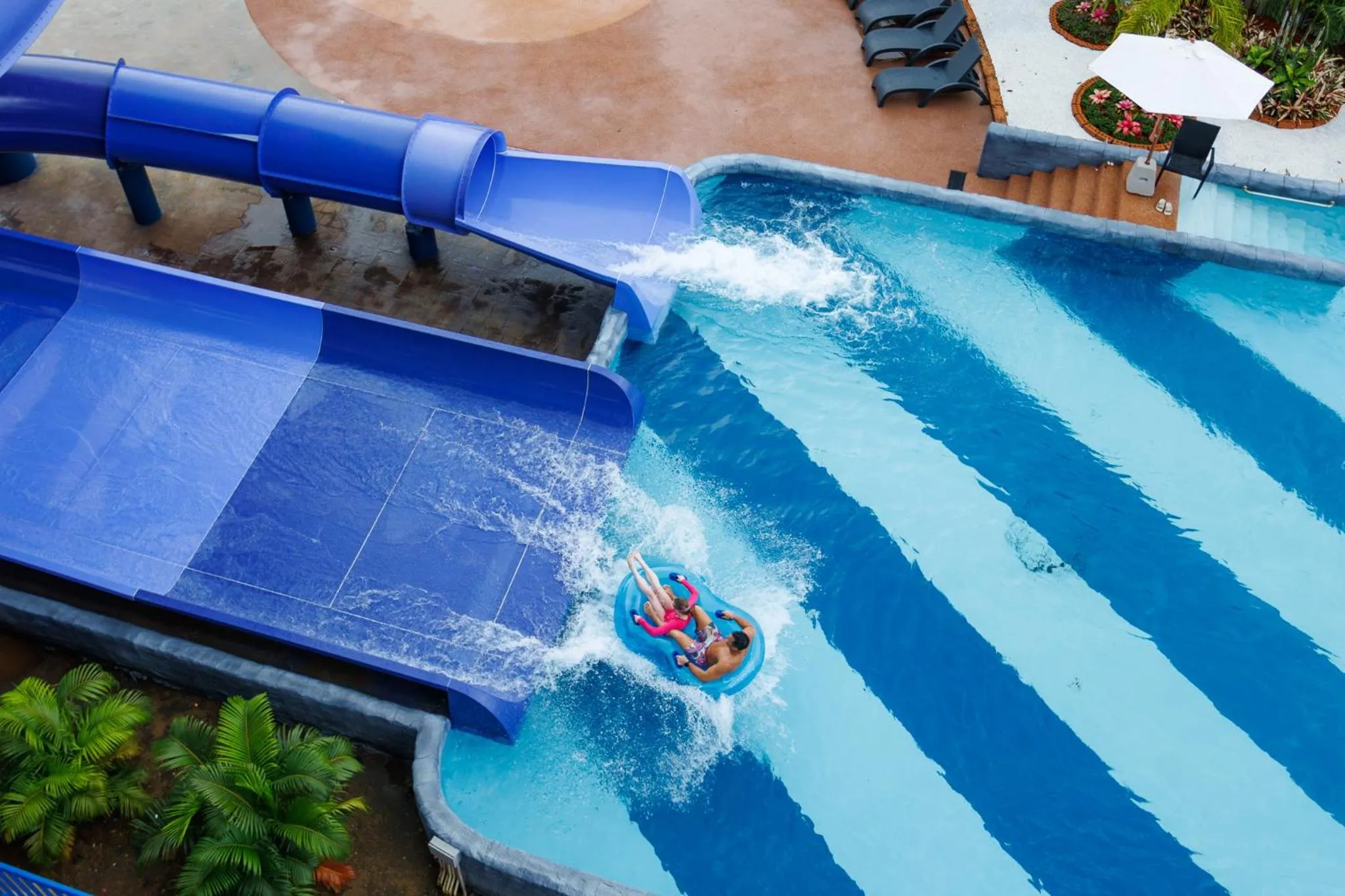 Aqua park in Splash Beach Resort Phuket, Family-Friendly Beachfront Water Park Resort
