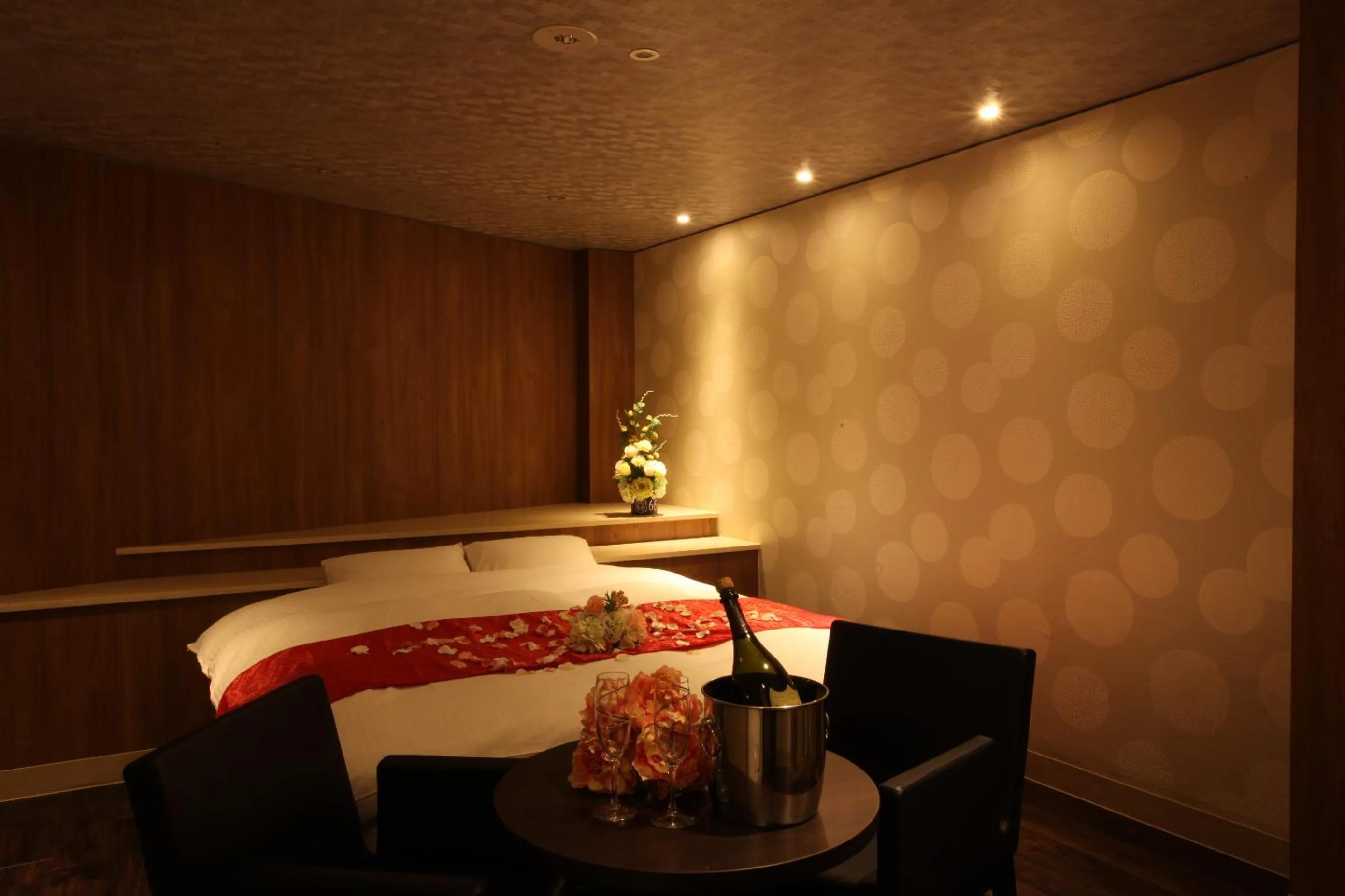 Bed in ホテルオリジン Hotel Origin 男塾ホテルグループ