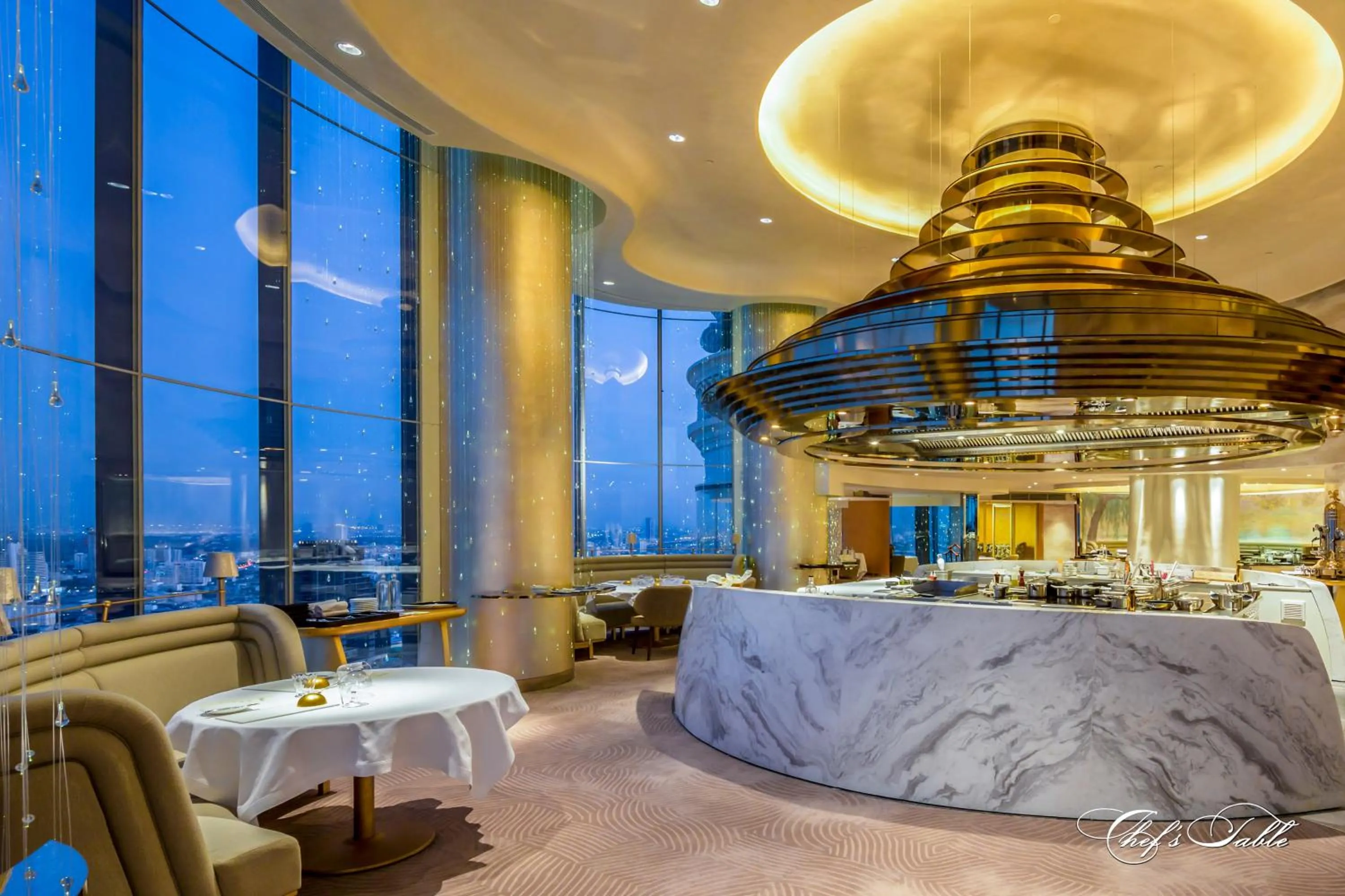 Dining area in Tower Club at lebua