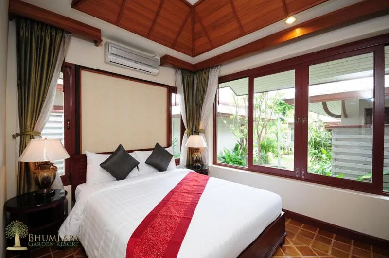Bed in Bhumlapa Garden Resort