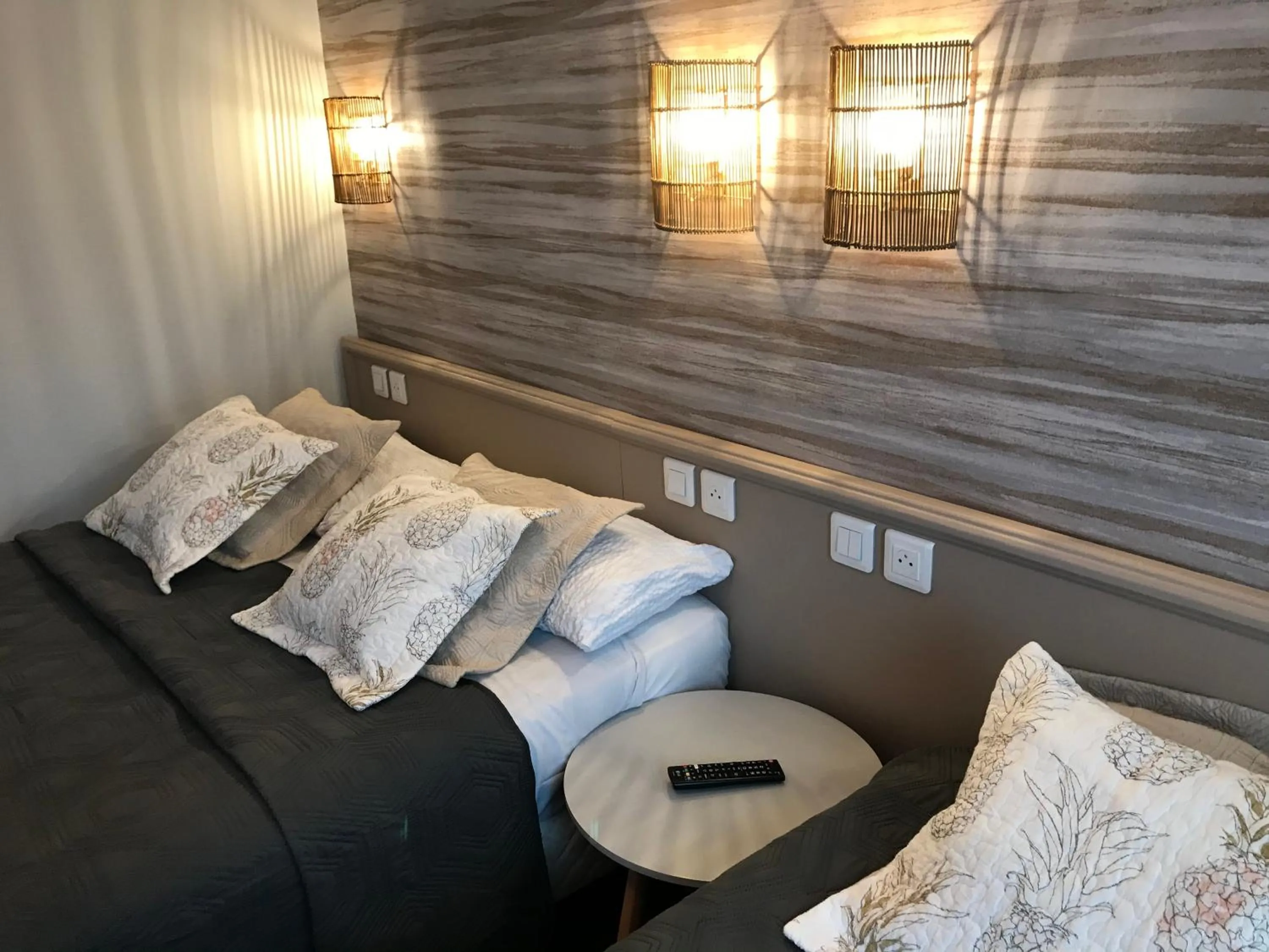 Bedroom, Bed in Hôtel Saint Philibert