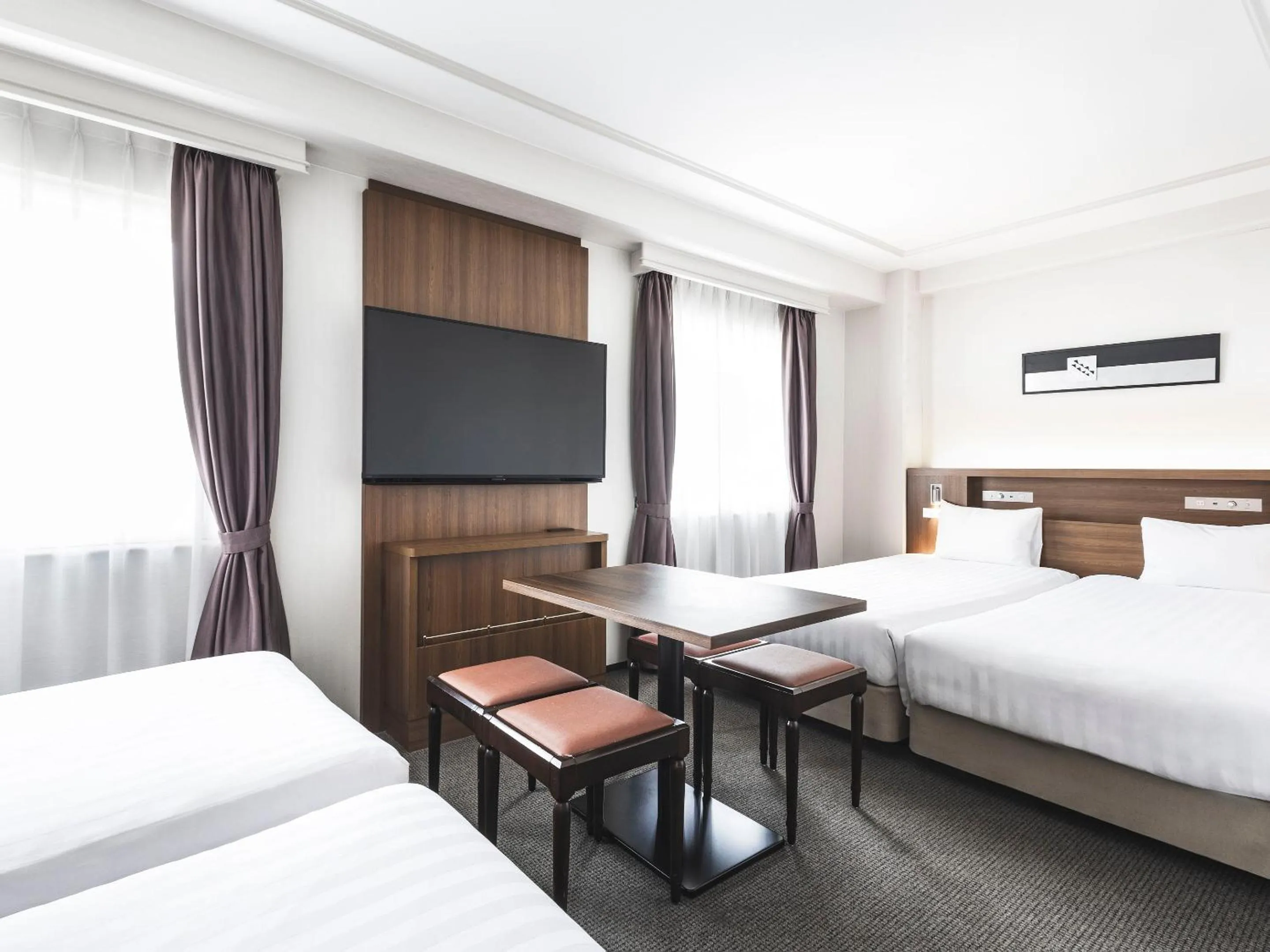 Photo of the whole room, Bed in Hotel New Hankyu Osaka Annex