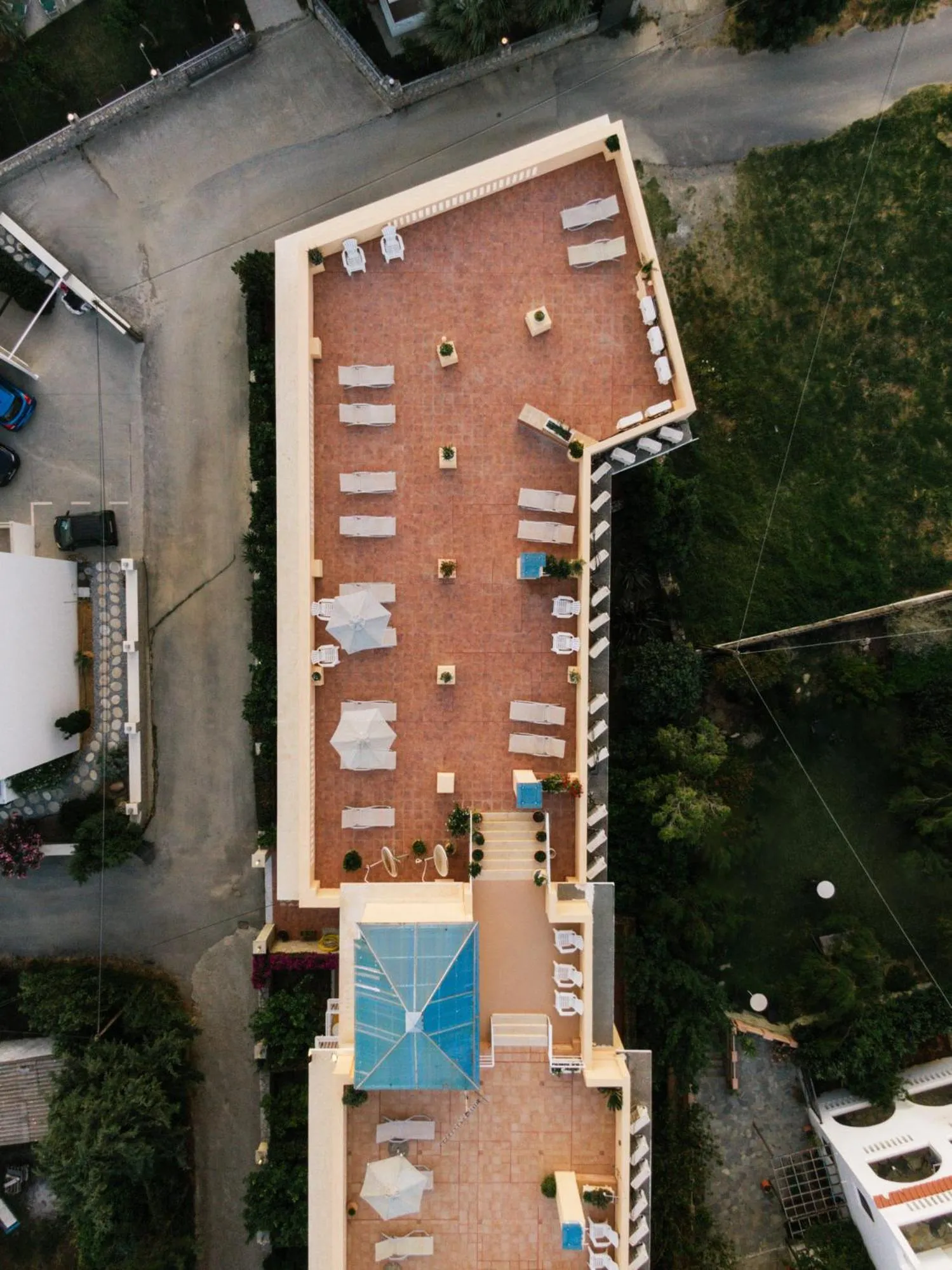 Bird's eye view in Porto Plakias & Spa