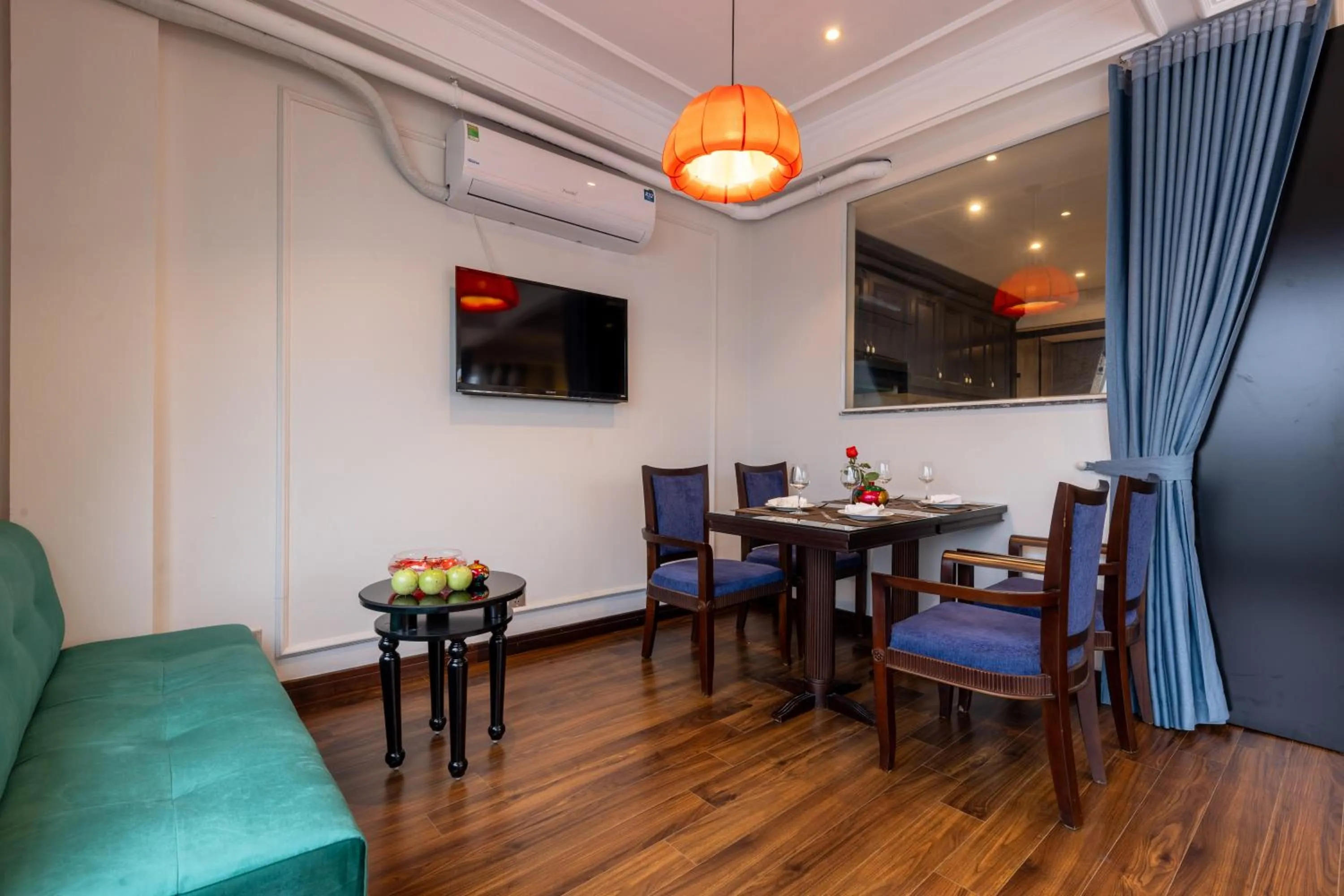 Seating area in Golden Legend Boutique Hotel