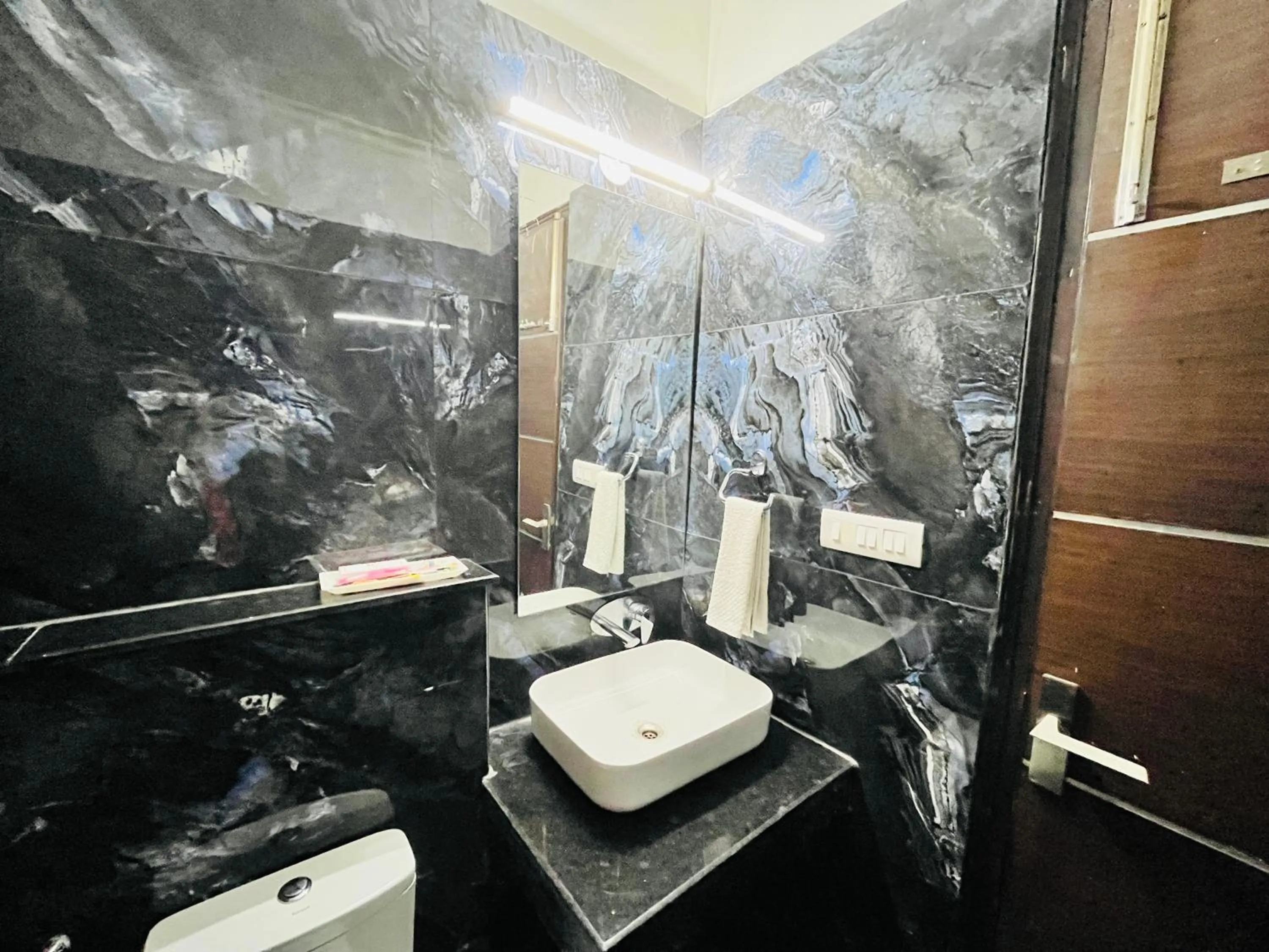 Bathroom in Hotel Dayal Regency near IMT Chowk Manesar, Manesar