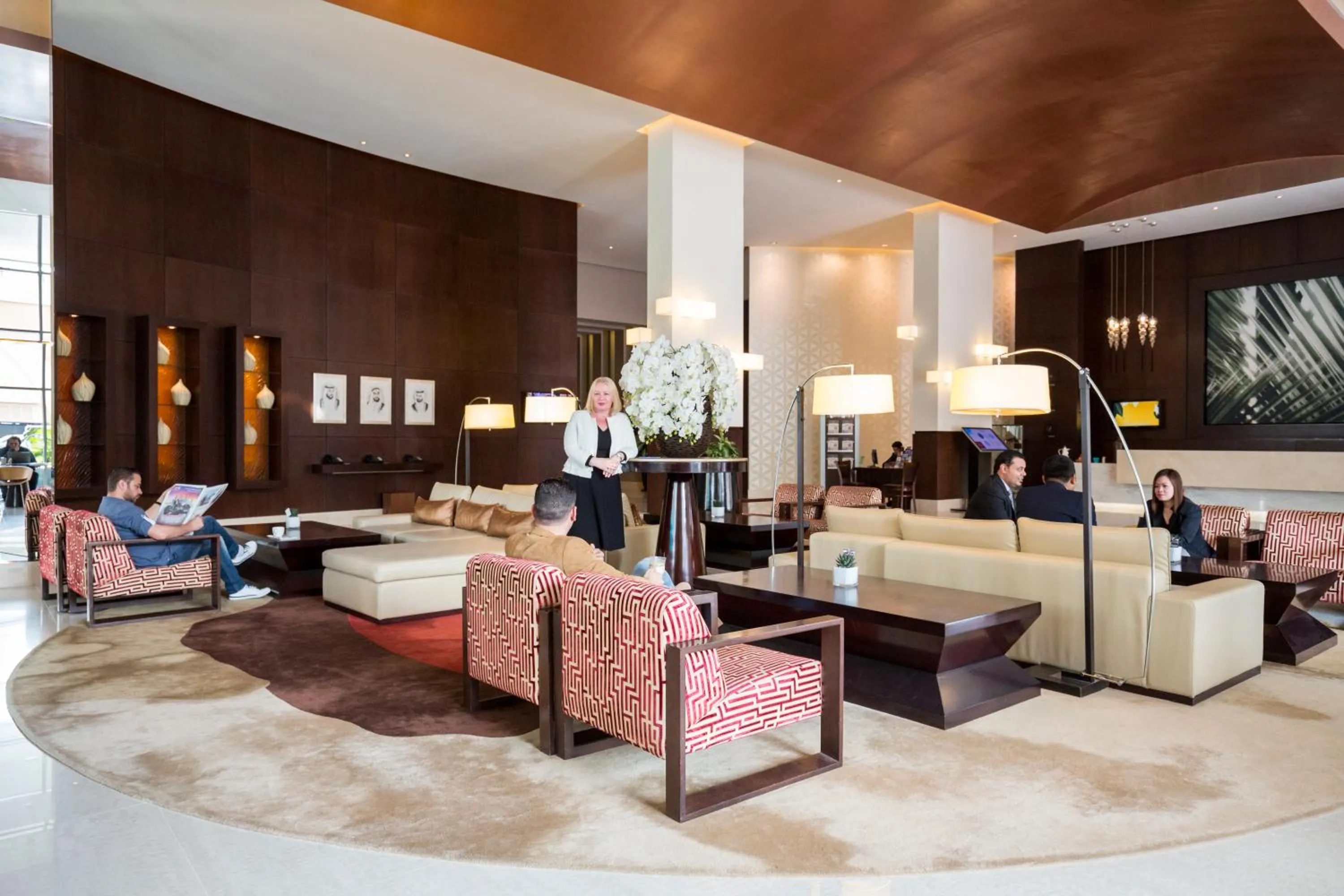 Seating area in Novotel Deira Creekside Dubai