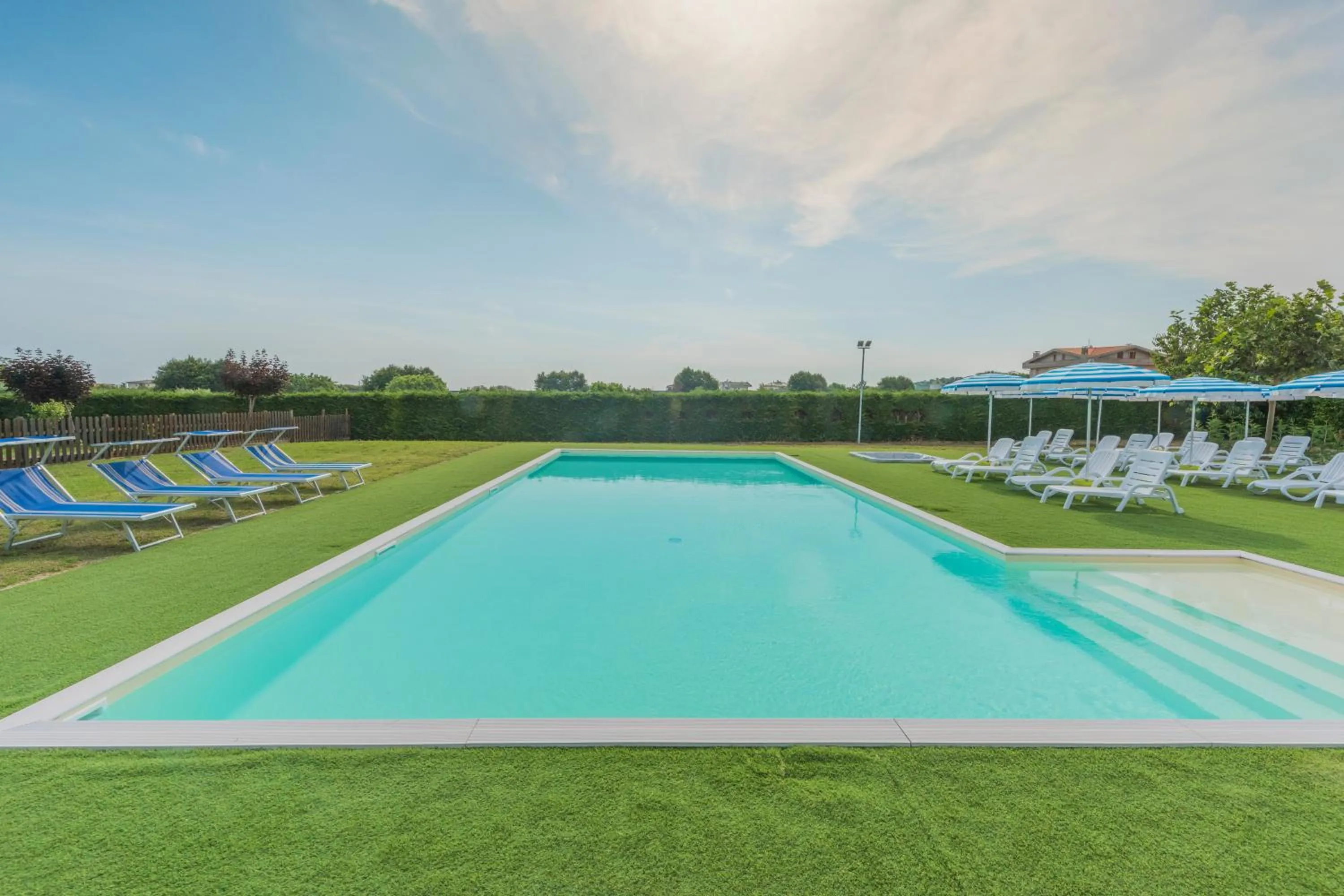 Pool view in Hotel Ristorante Casa Rossa