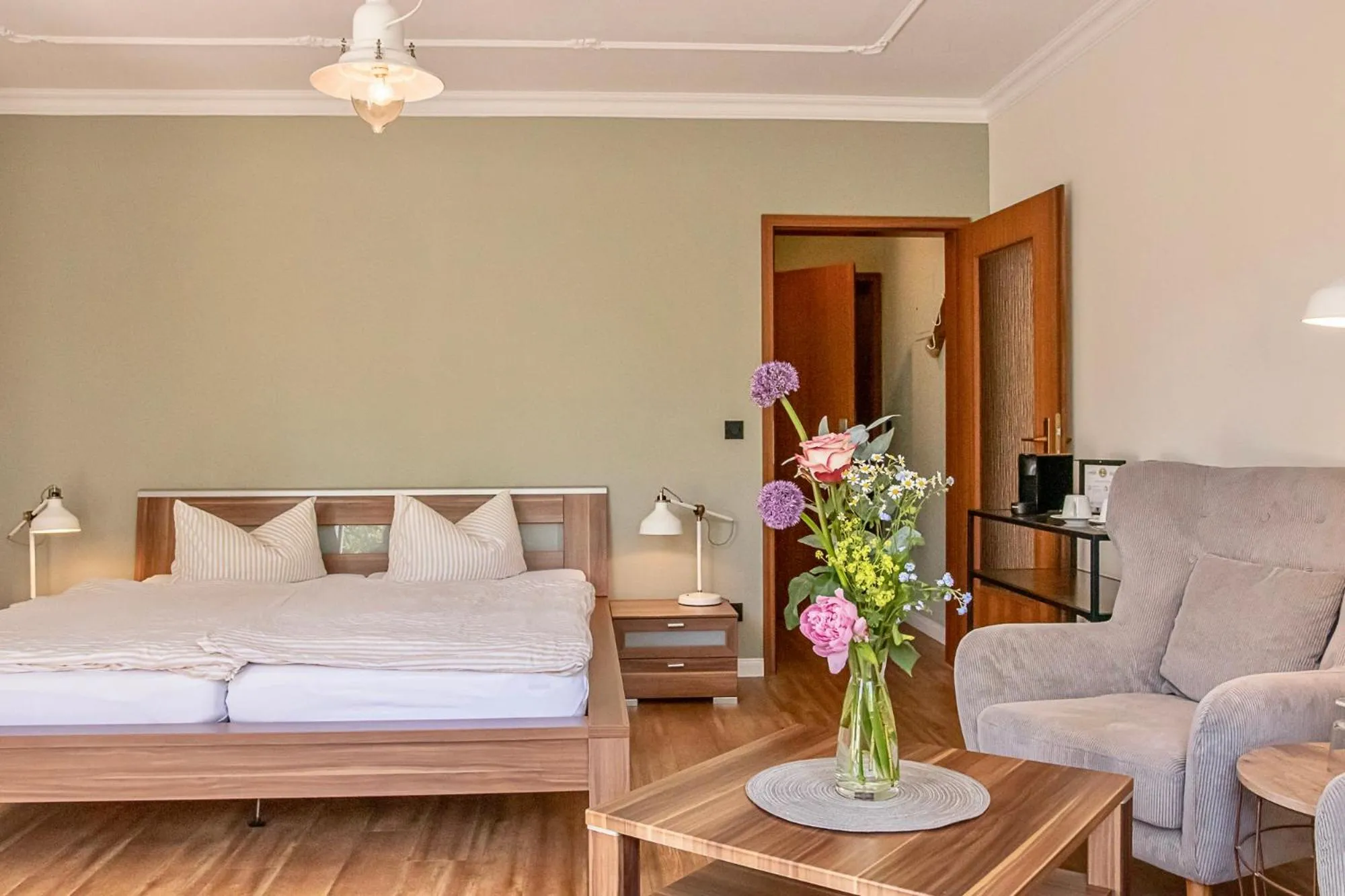 Bedroom, Bed in Hus Kiek in de See