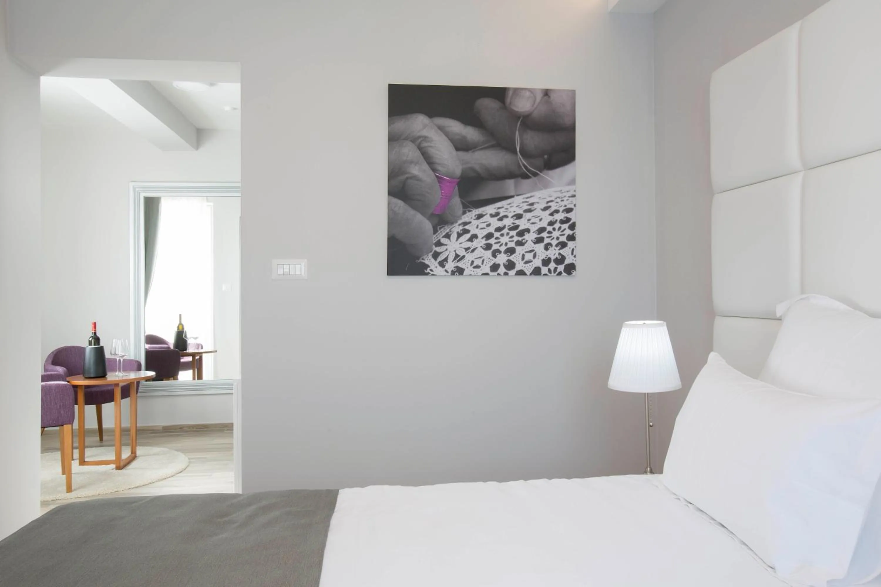 Bedroom, Bed in Boutique Hotel Intermezzo - Pag centre