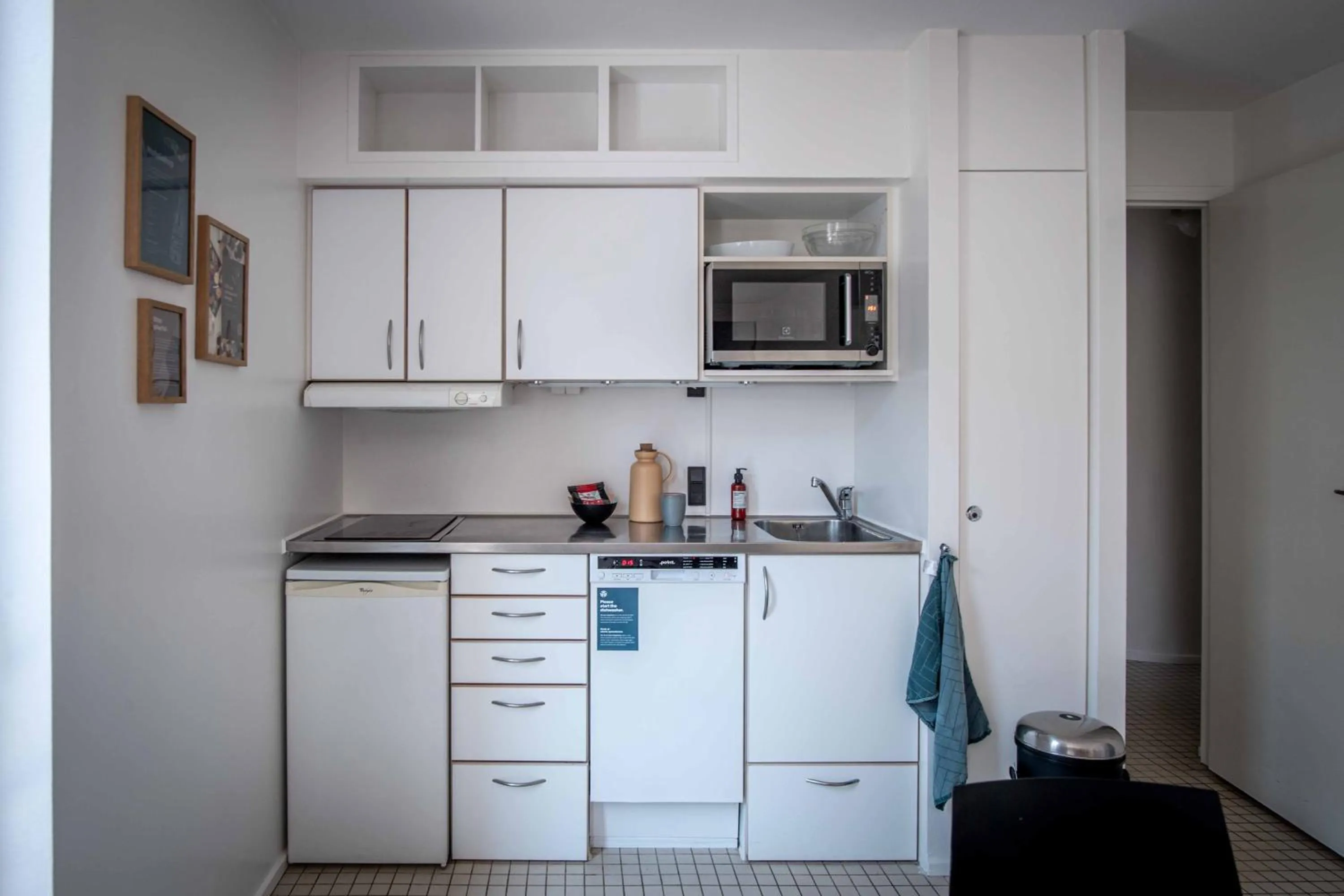 Kitchen or kitchenette in Kolding Hotel Apartments