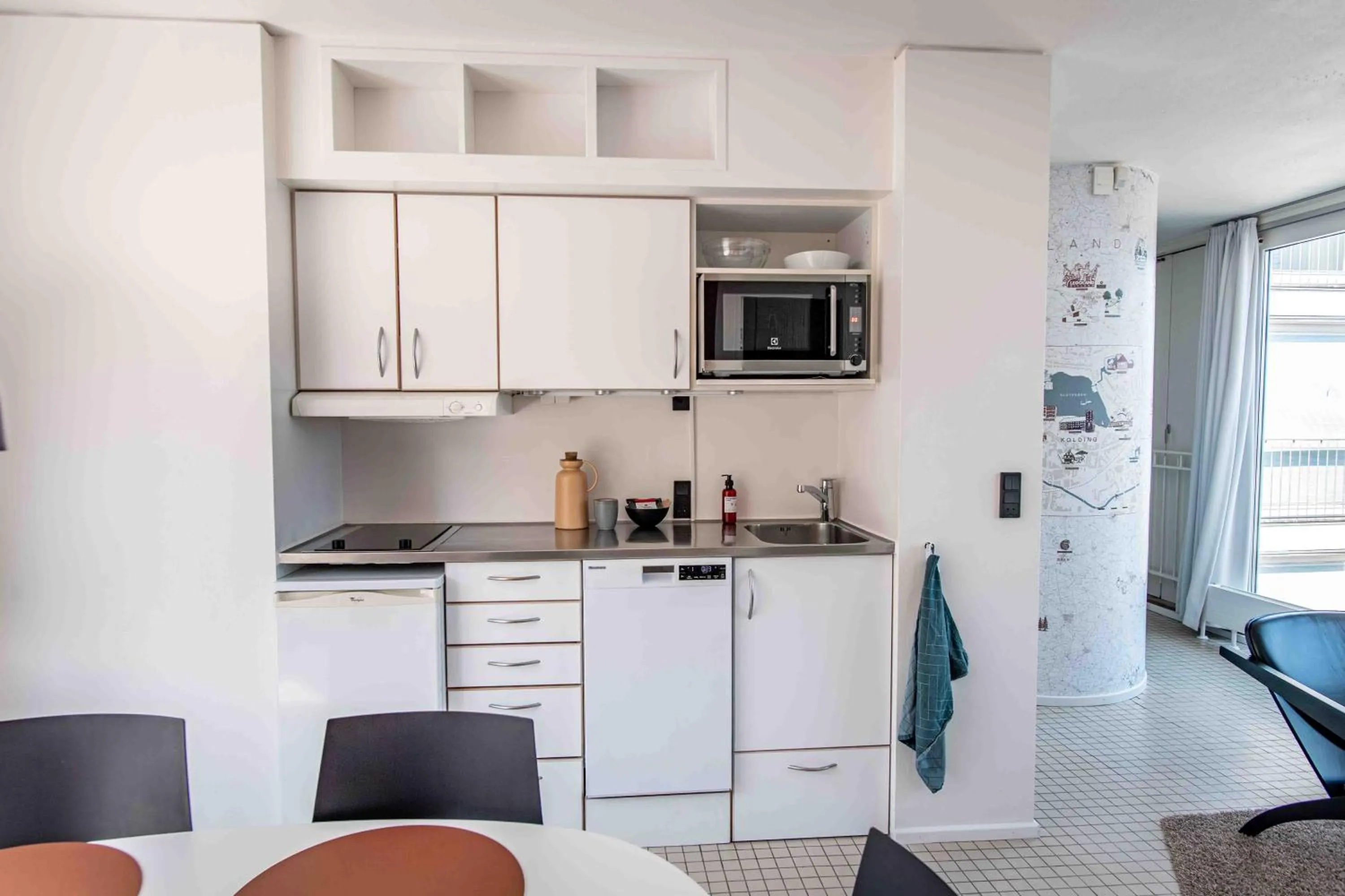 Kitchen or kitchenette in Kolding Hotel Apartments