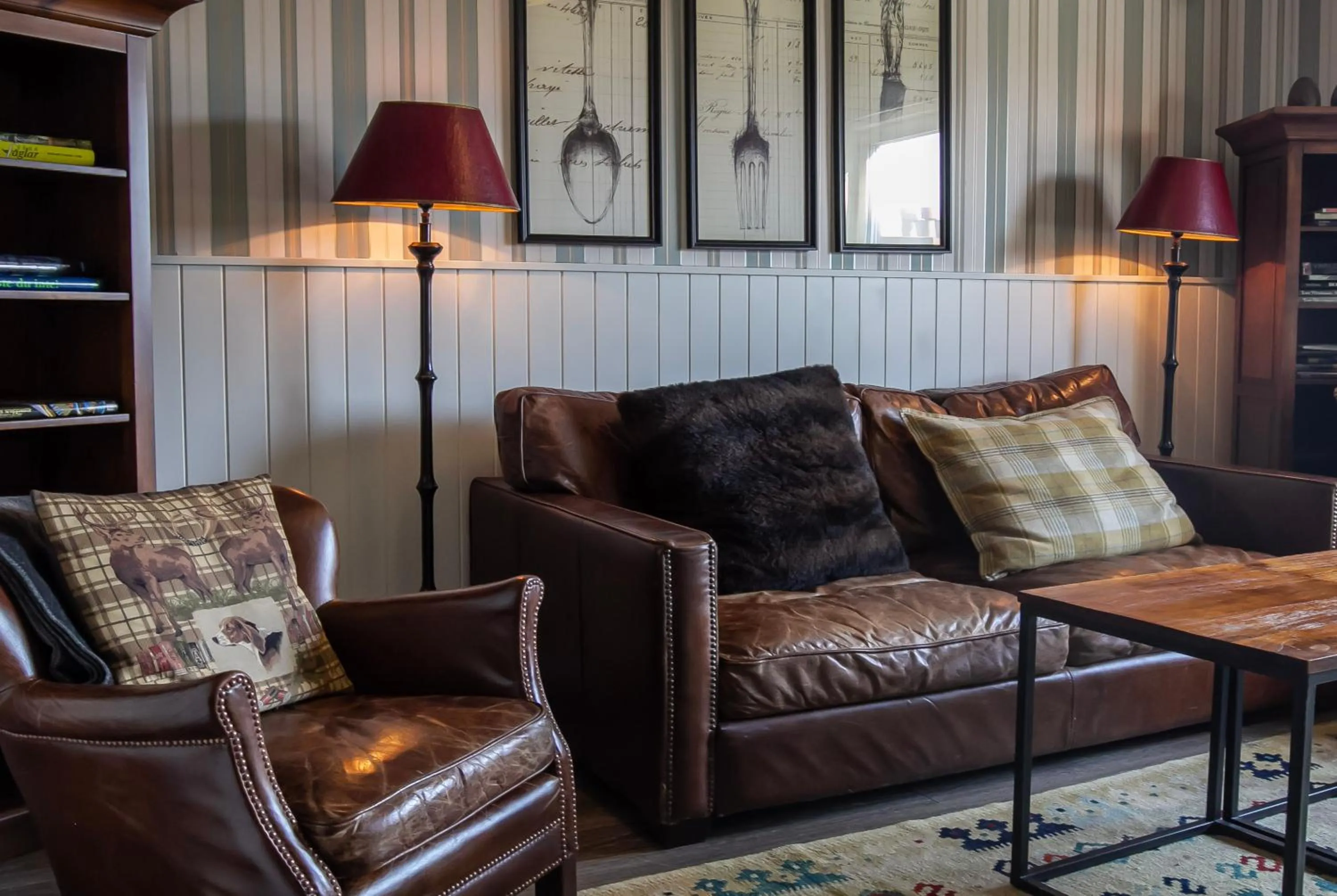 Living room in Sälens Högfjällshotell