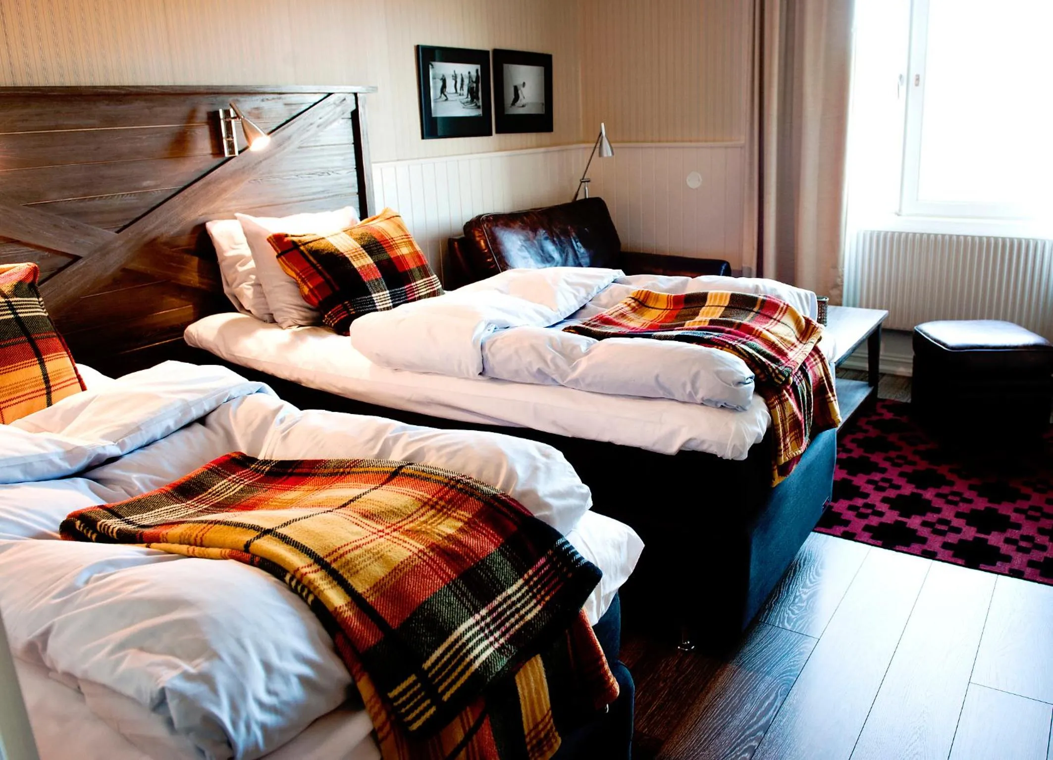 Bed in Sälens Högfjällshotell