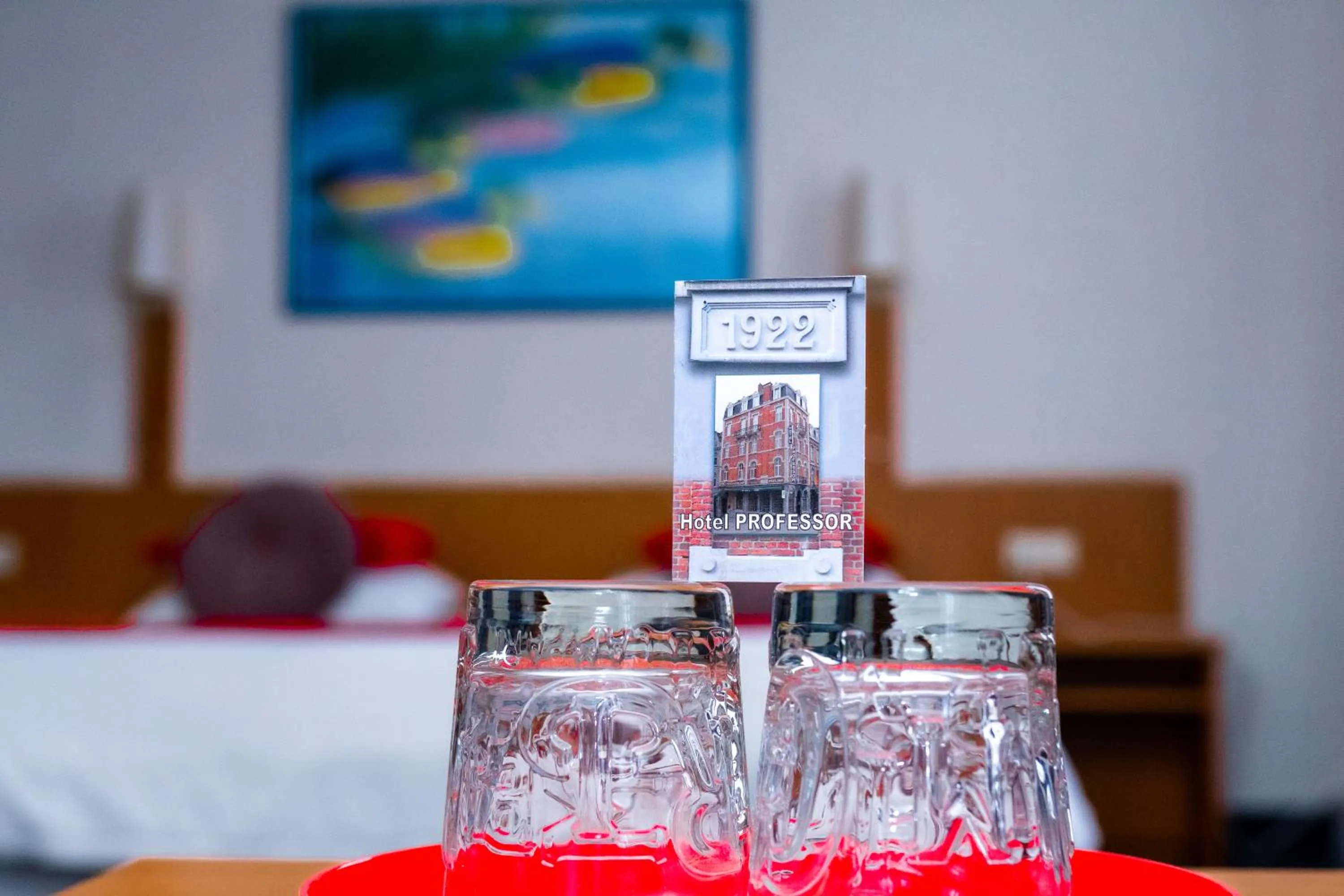 Bed in Hotel Professor Leuven Centrum