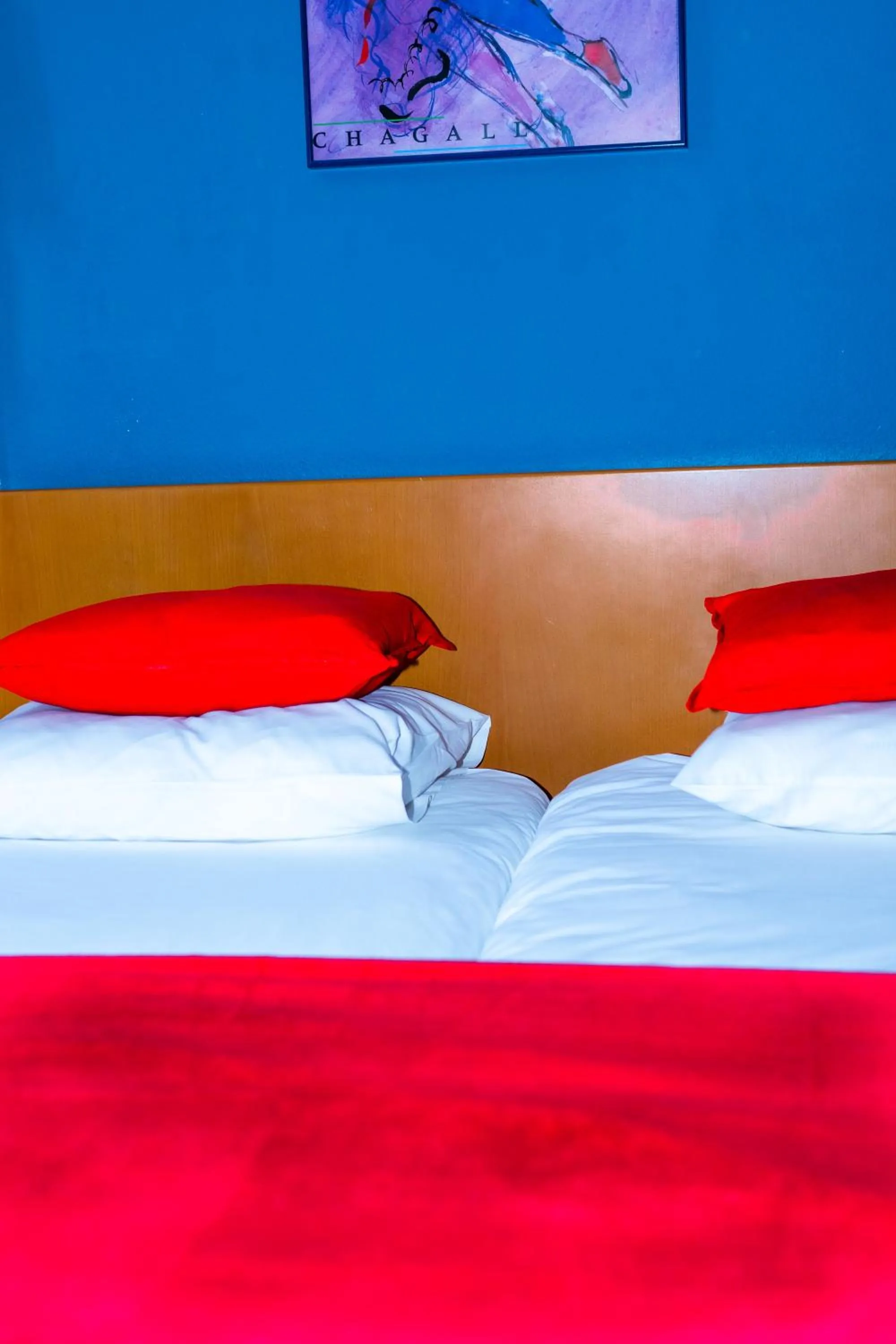 Bed in Hotel Professor Leuven Centrum