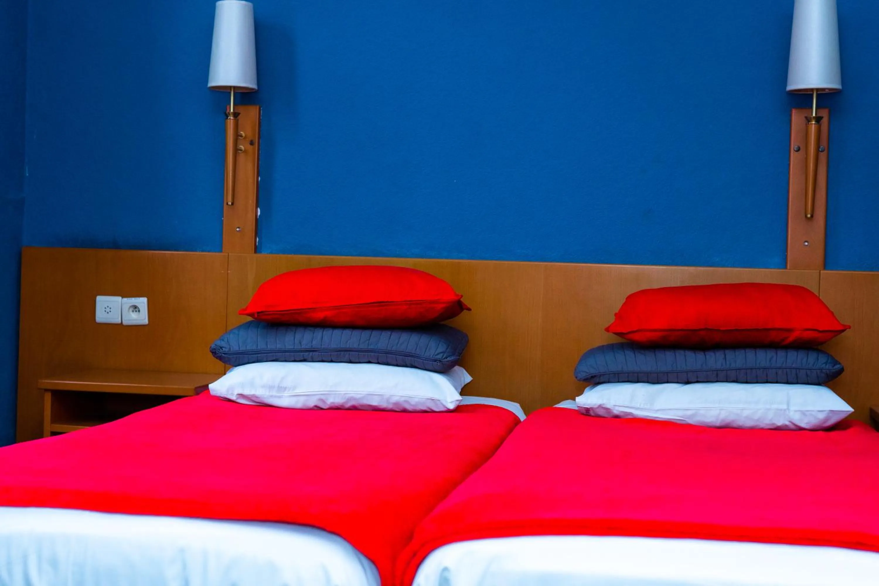 Bed in Hotel Professor Leuven Centrum