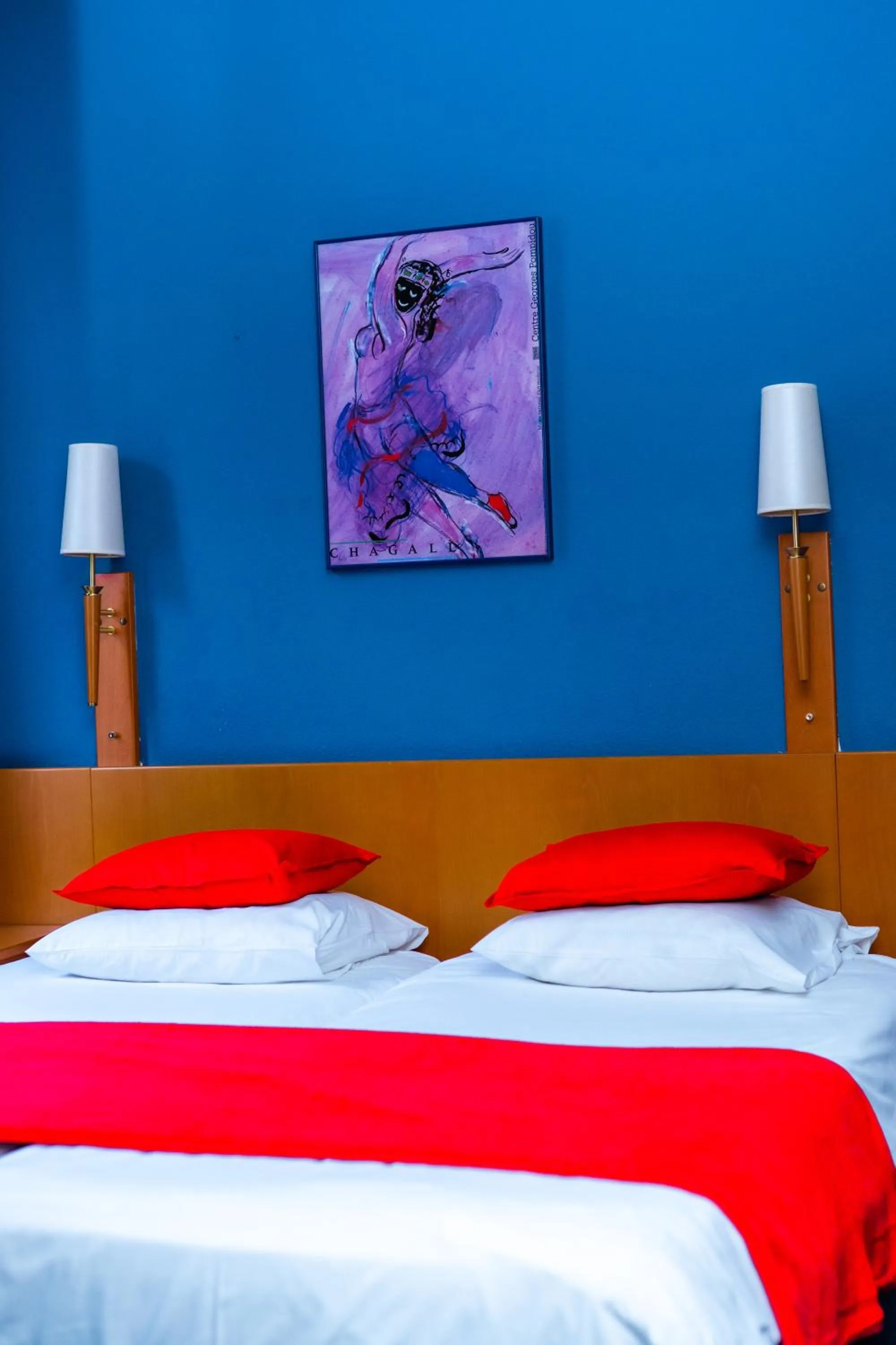 Bed in Hotel Professor Leuven Centrum