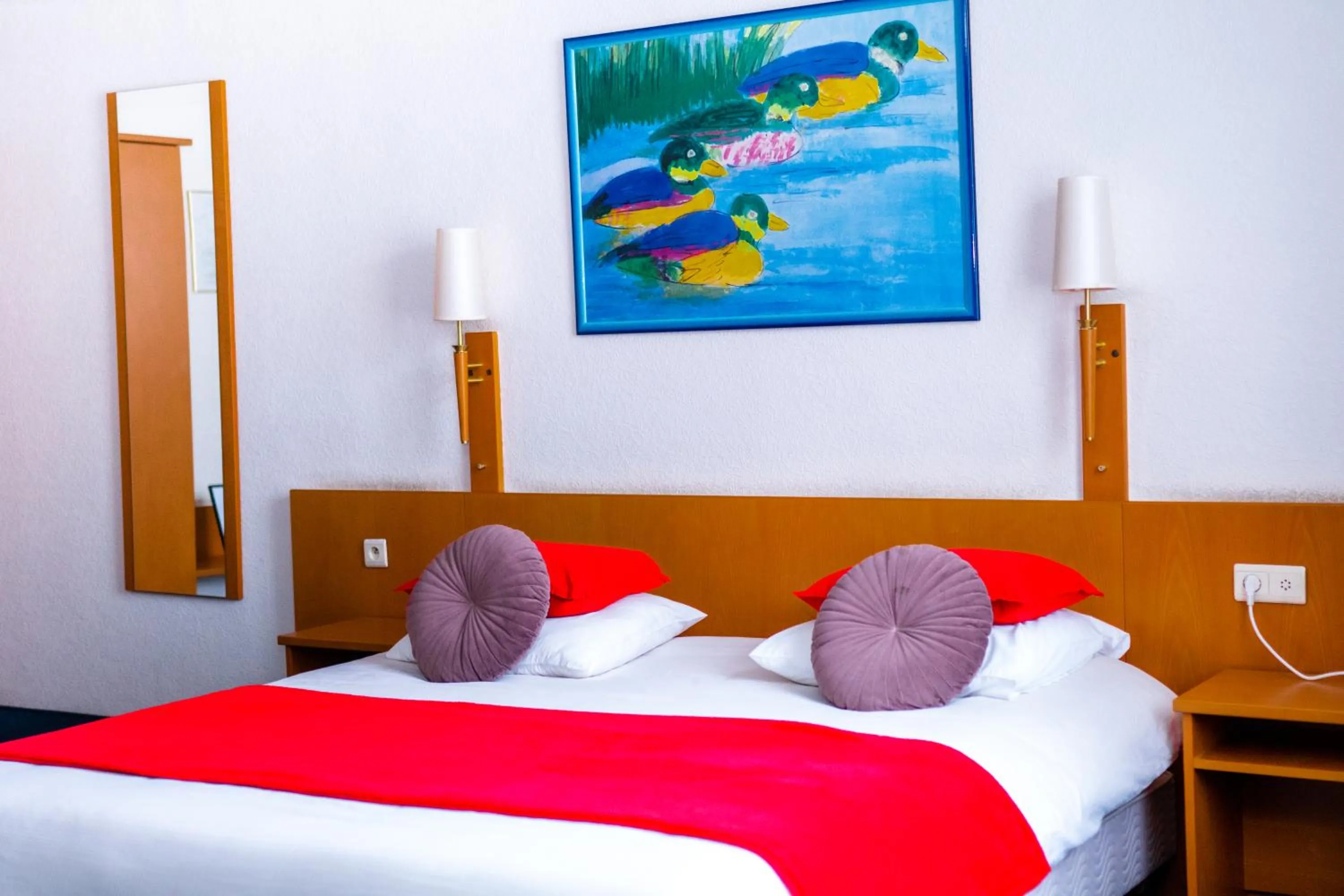 Bed in Hotel Professor Leuven Centrum