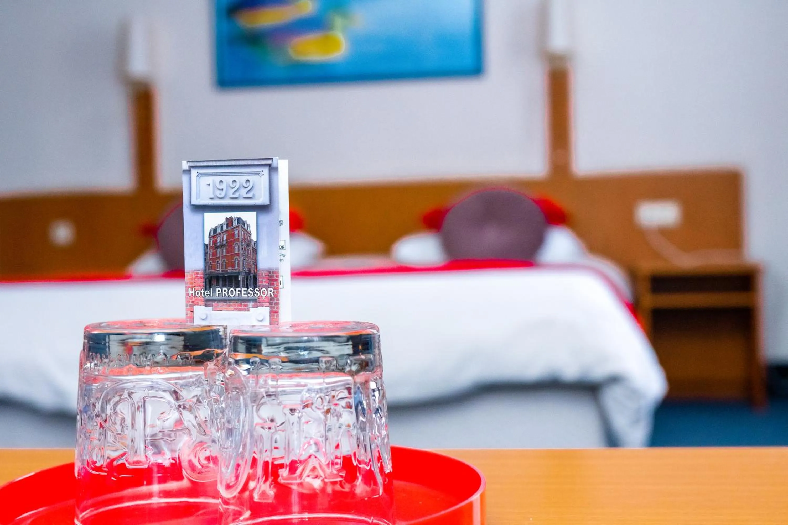 Bed in Hotel Professor Leuven Centrum